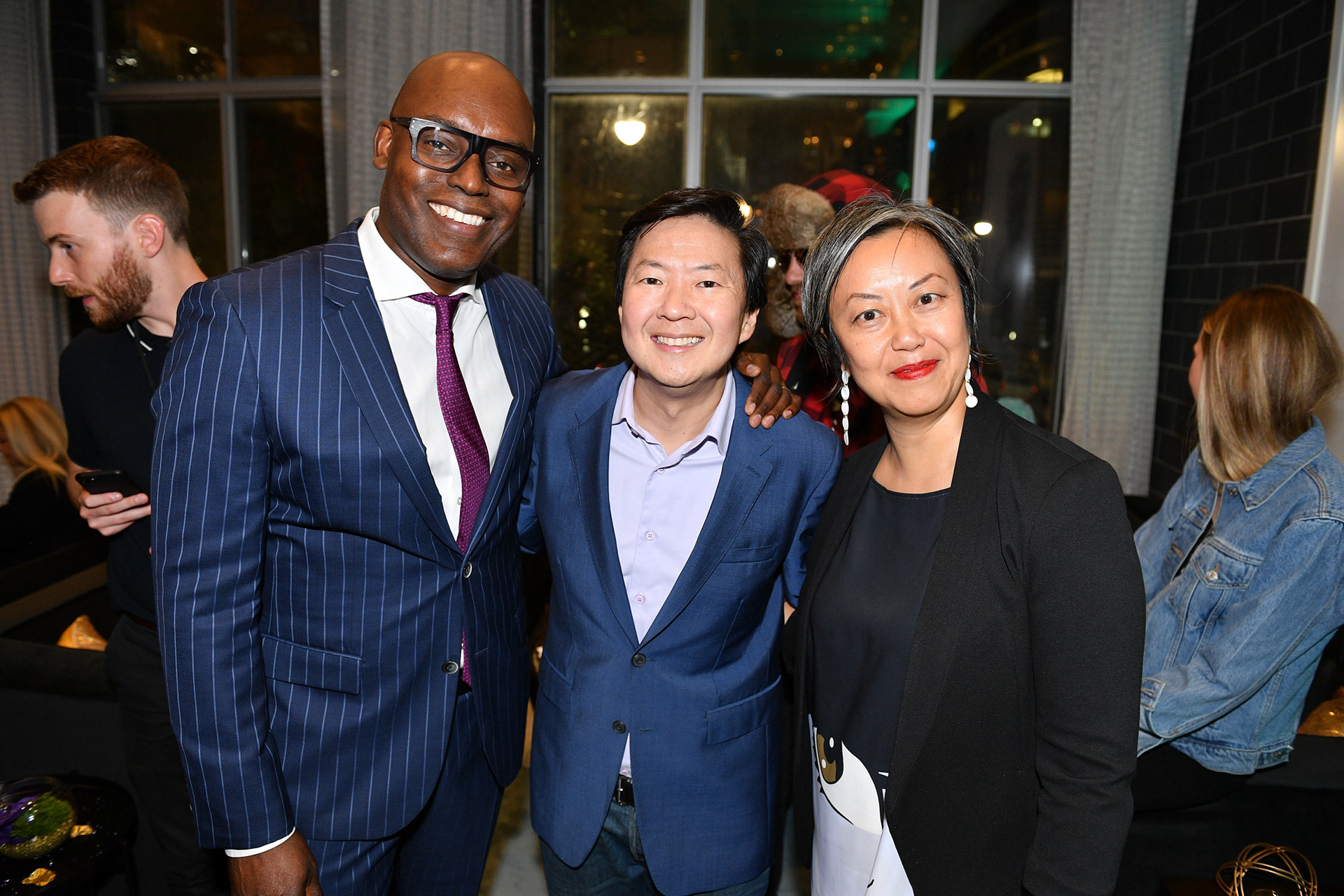 Cameron Bailey, Ken Jeong and Carolynne Bailey attend the after party for the release of “Crazy Rich Asians” on July 30, 2018 held at The Maverick Social in Toronto, Canada. (Photo by George Pimentel/Getty Images for Warner Bros. Canada)