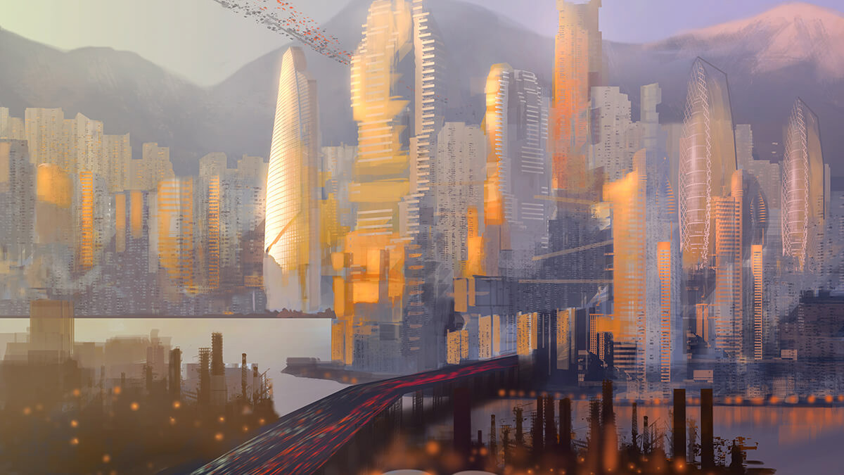 #Vancouver2049 by Canadian artist, Jamie MacDonald
