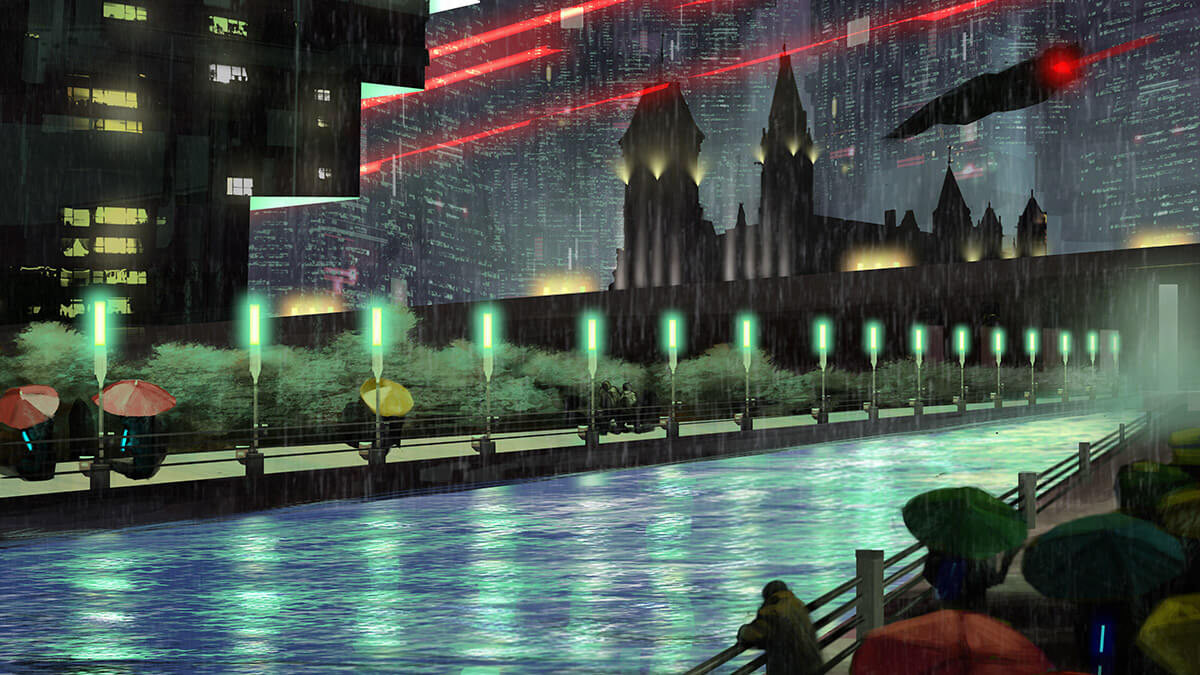 #Ottawa2049 by Canadian artist, Jamie MacDonald