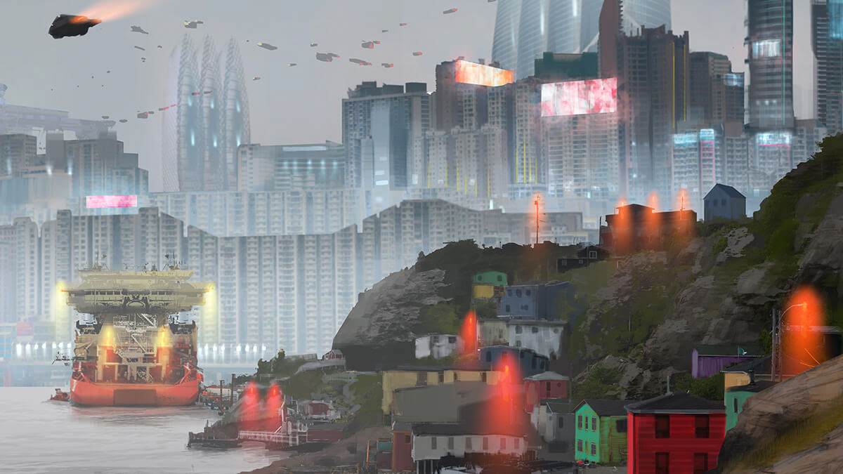 #StJohns2049 by Canadian artist, Jamie MacDonald