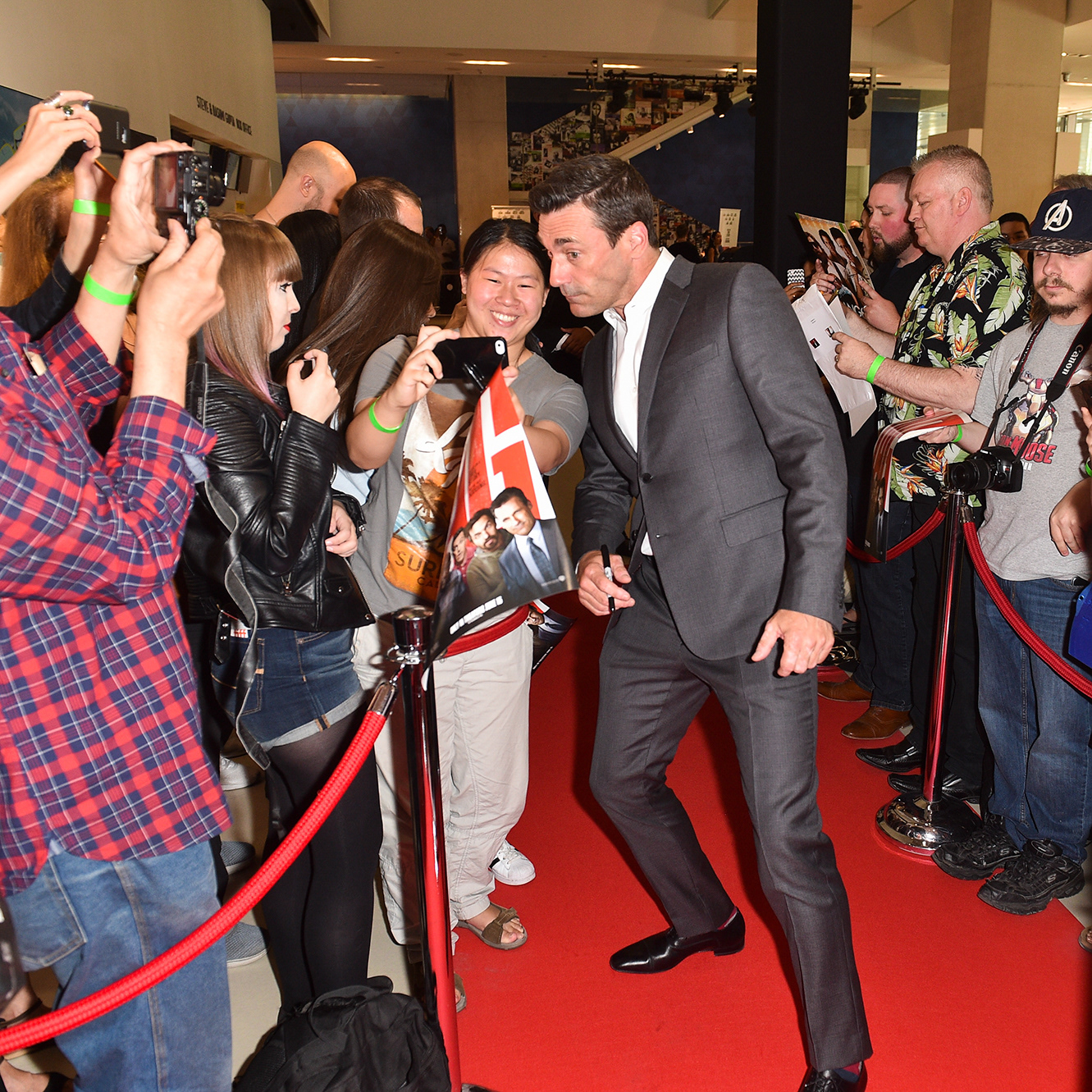Actor Jon Hamm attends #TAGinTO, an exclusive Canadian screening of the upcoming comedy “TAG” in theatres June 15, held at TIFF Bell Lightbox on June 11, 2018 in Toronto, Canada. (Photo by GP Images/Getty Images for Warner Bros. Canada)