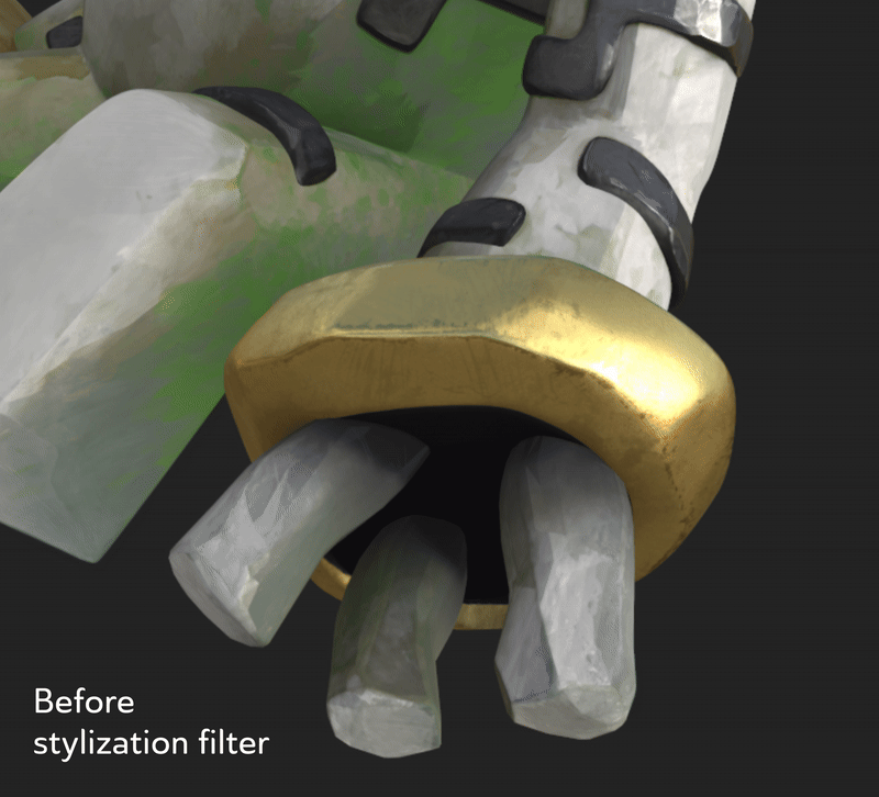 Stylization filter in Substance Painter