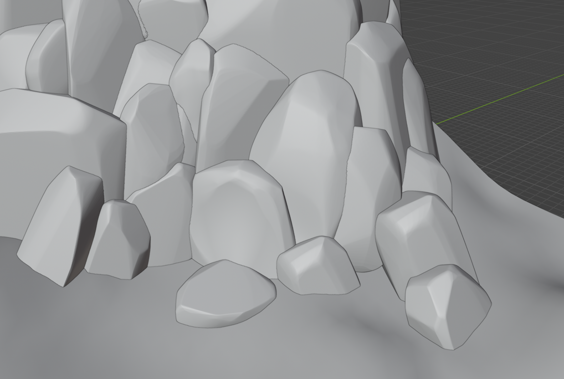 2.) Put them together to create cliff