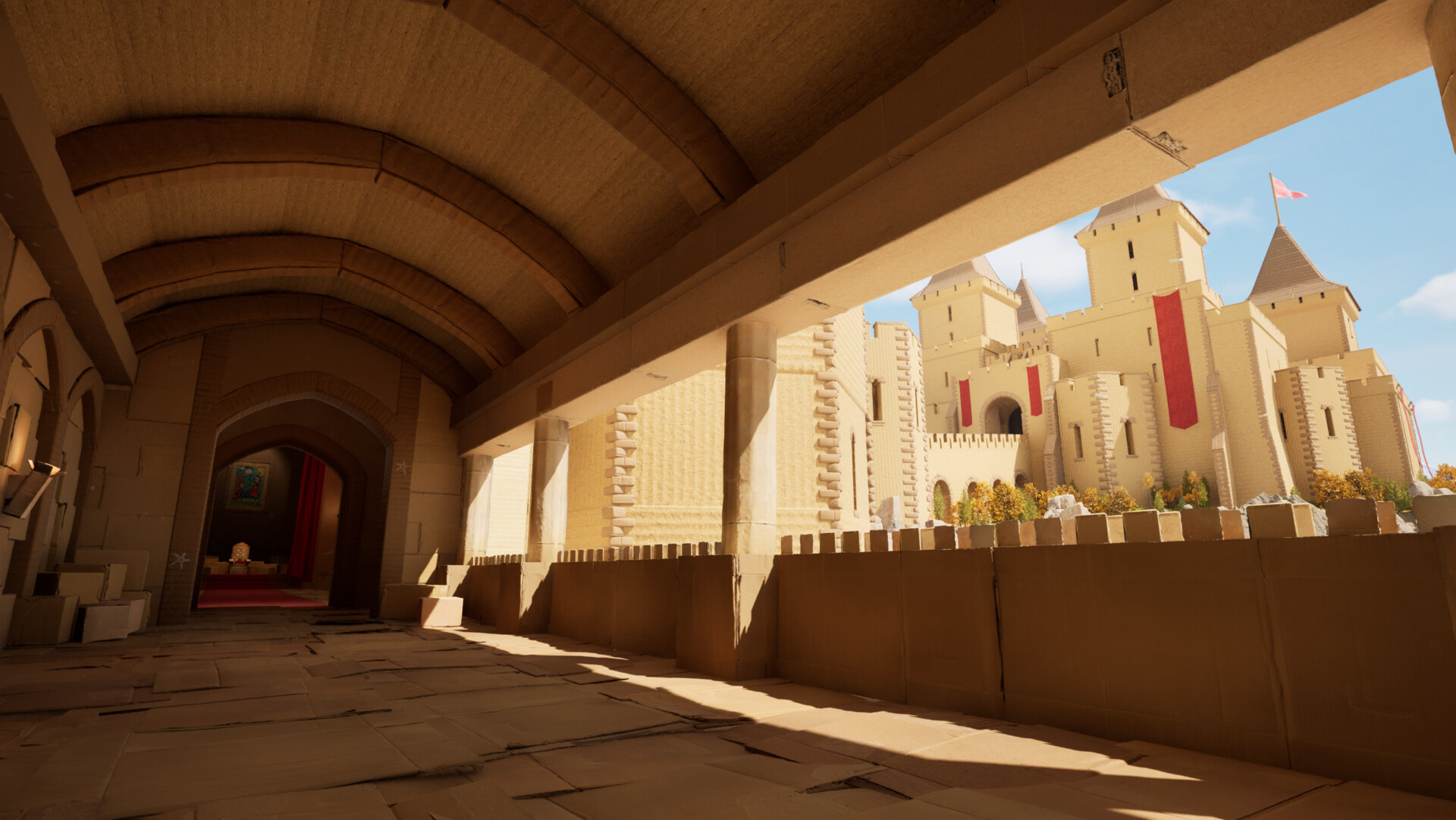 Cardboard Walkway in Unreal Engine