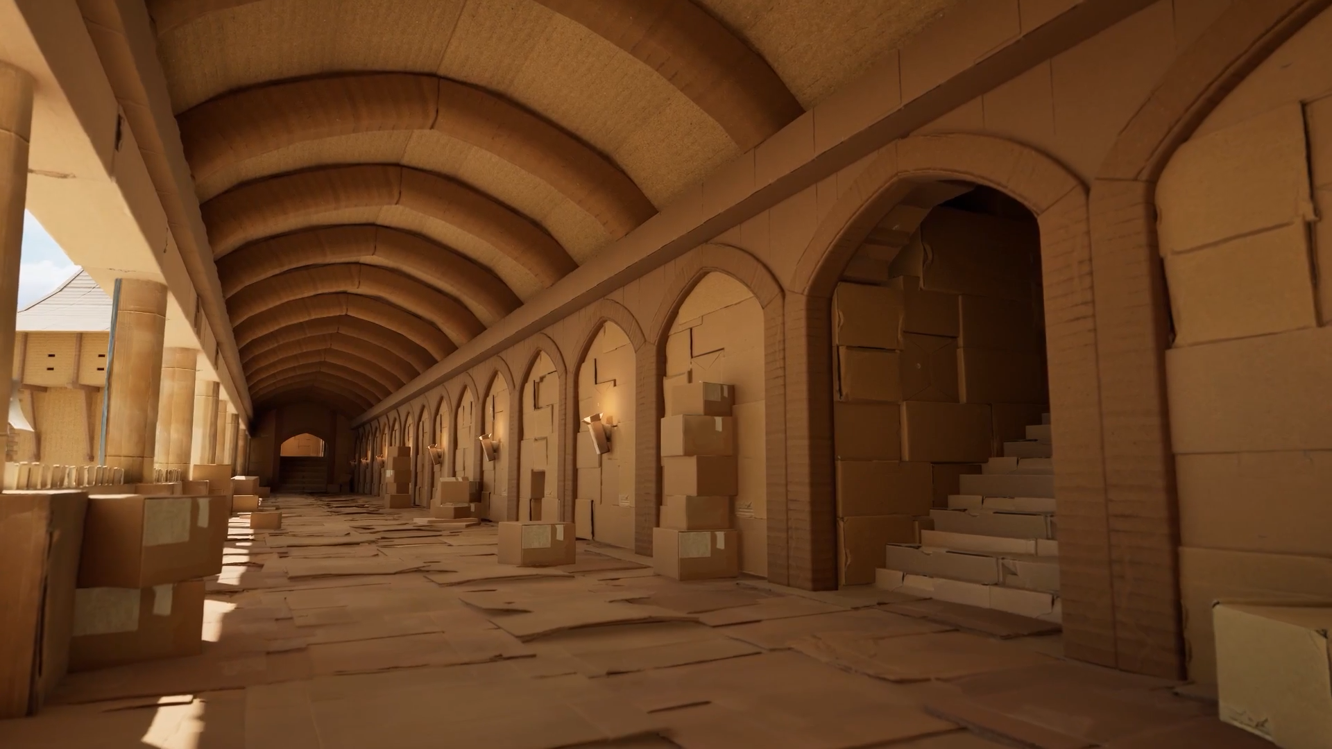 Cardboard Walkway in Unreal Engine
