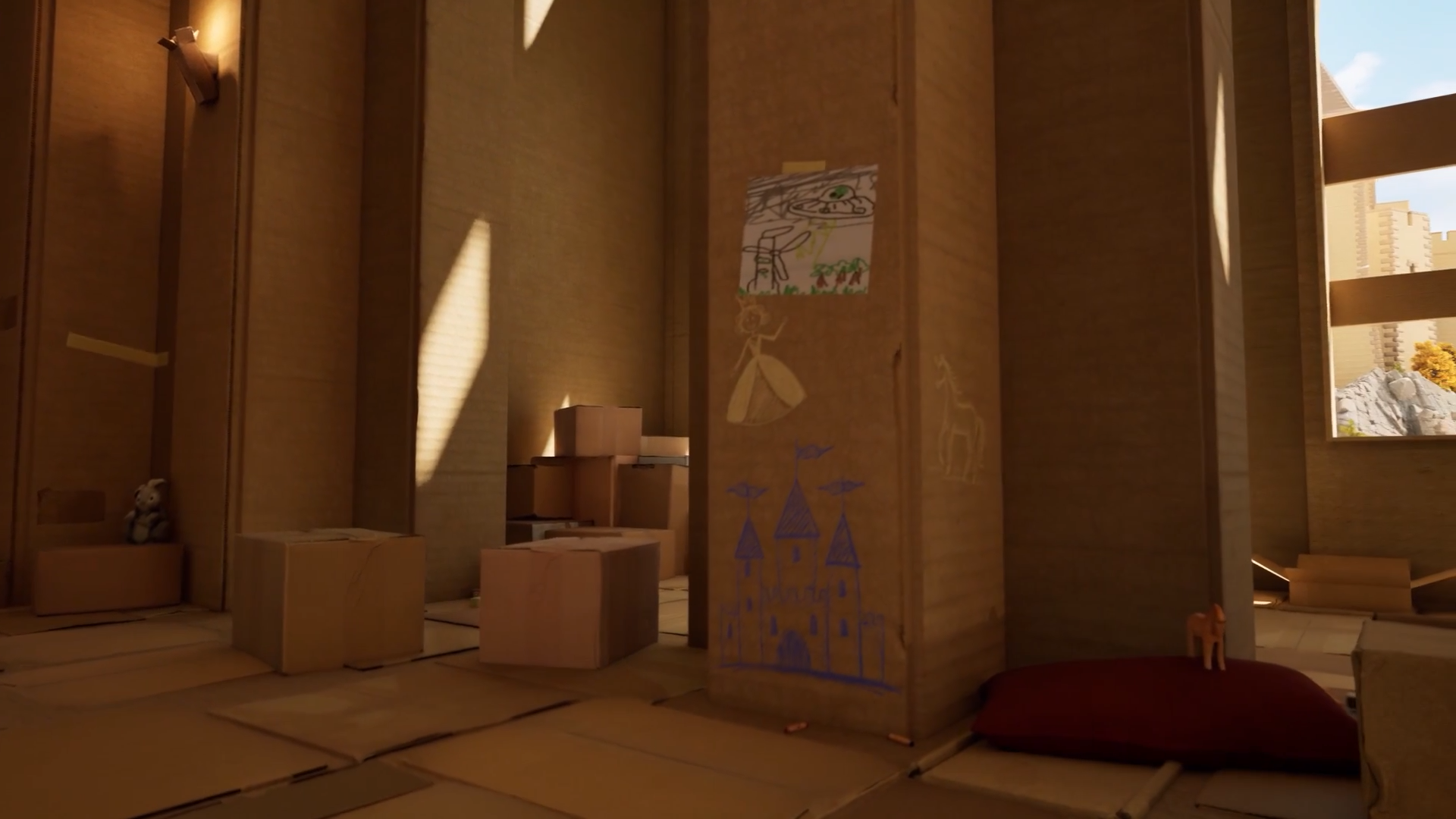 Cardboard Throne Room in Unreal Engine