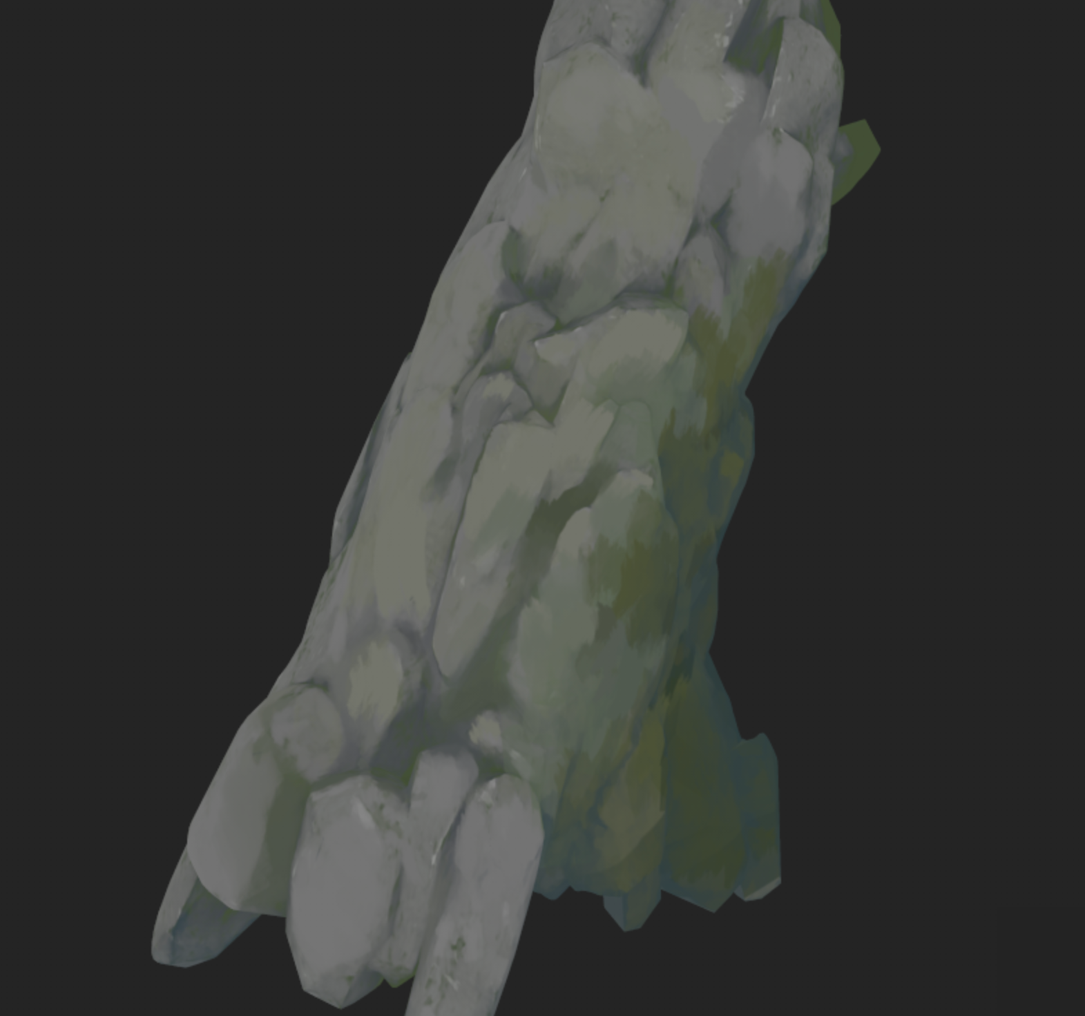7.) Hand painted moss details