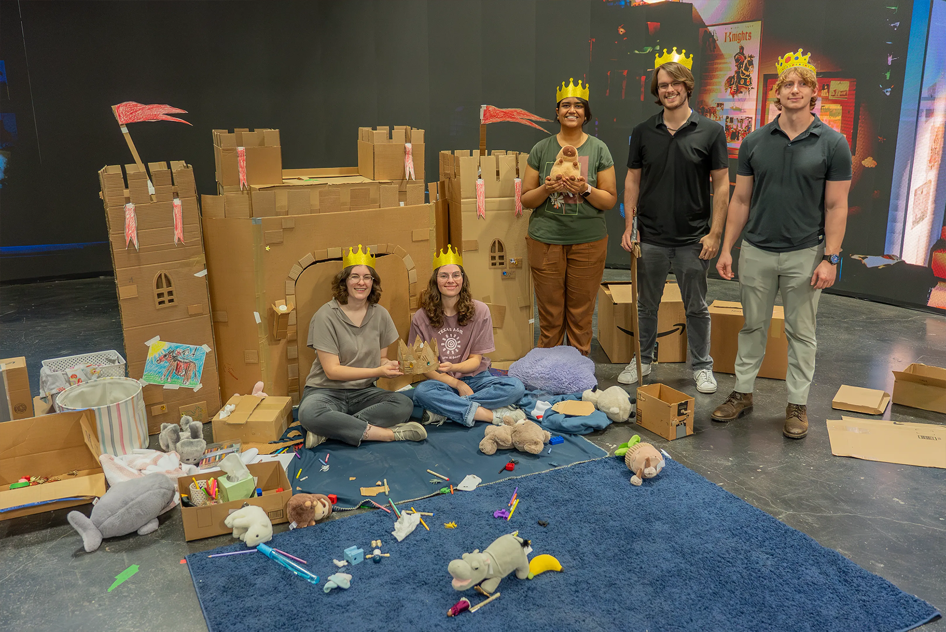 Our team on set