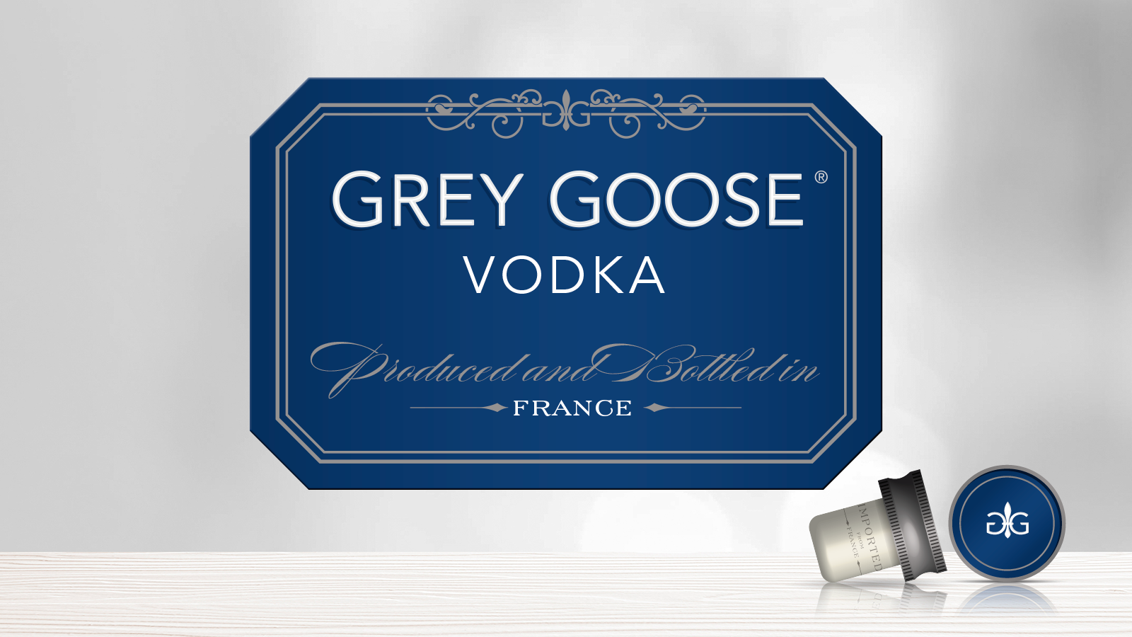 Grey Goose Vodka Logo Embroidery Design, Grey Goose Vodka Embroidery DST  File