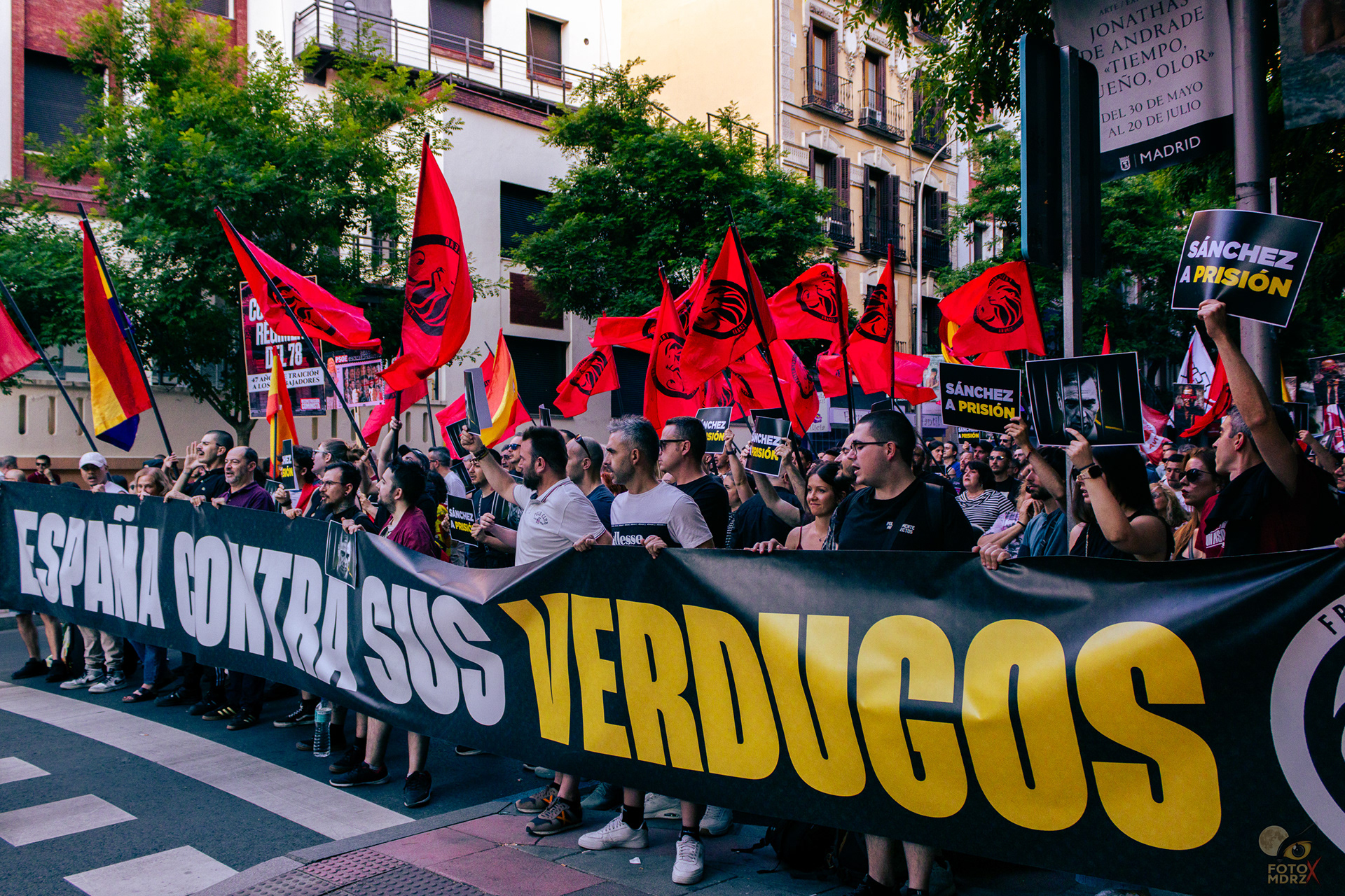 Junio 2025. Manifestación del partído poítico Frente Obrero. Madrid, España.