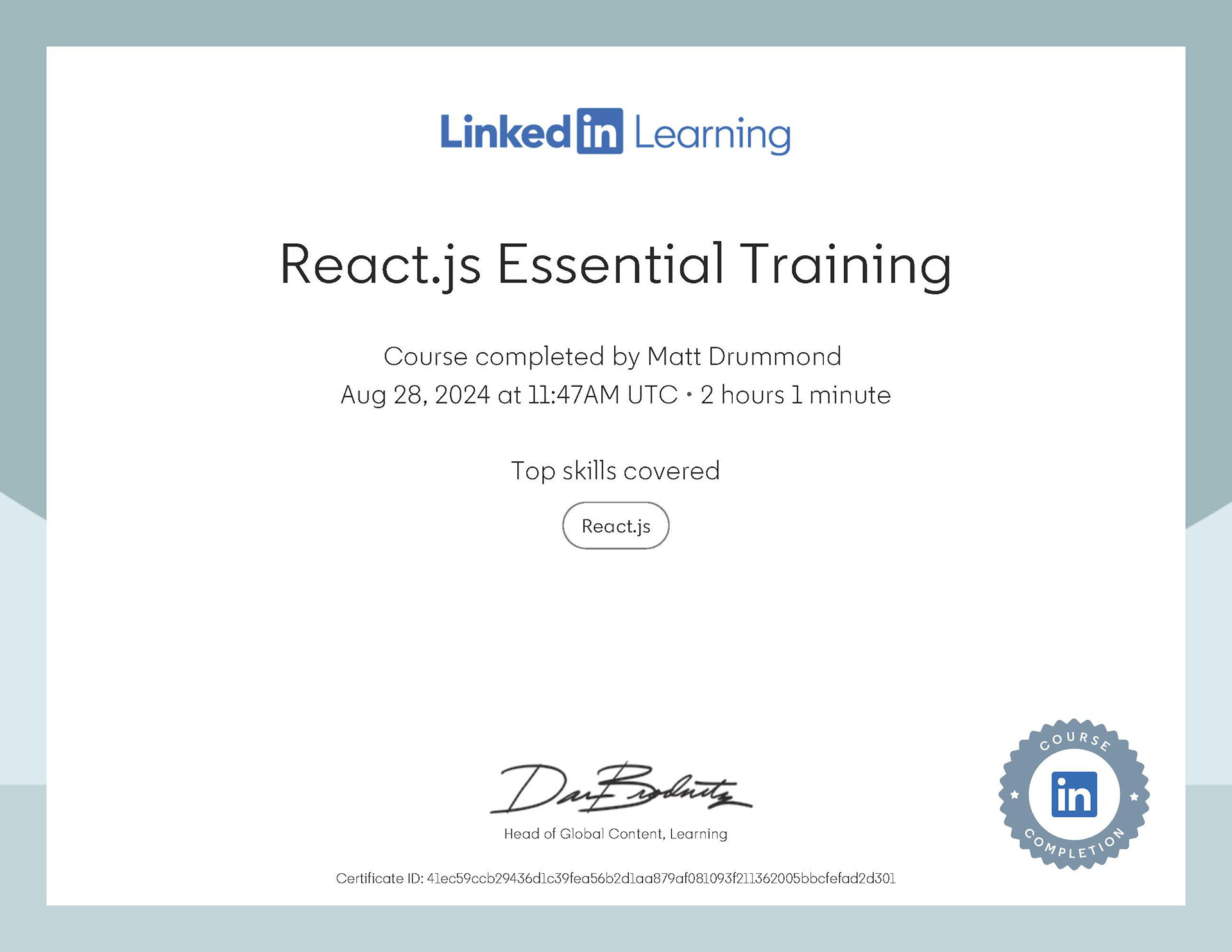 React.js Essential Training