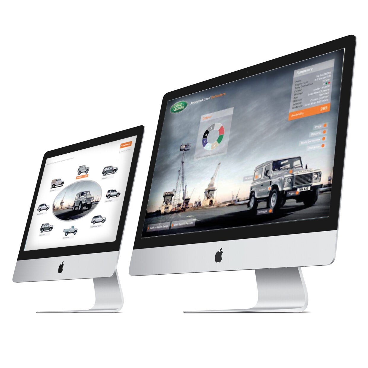 Website design // Land Rover