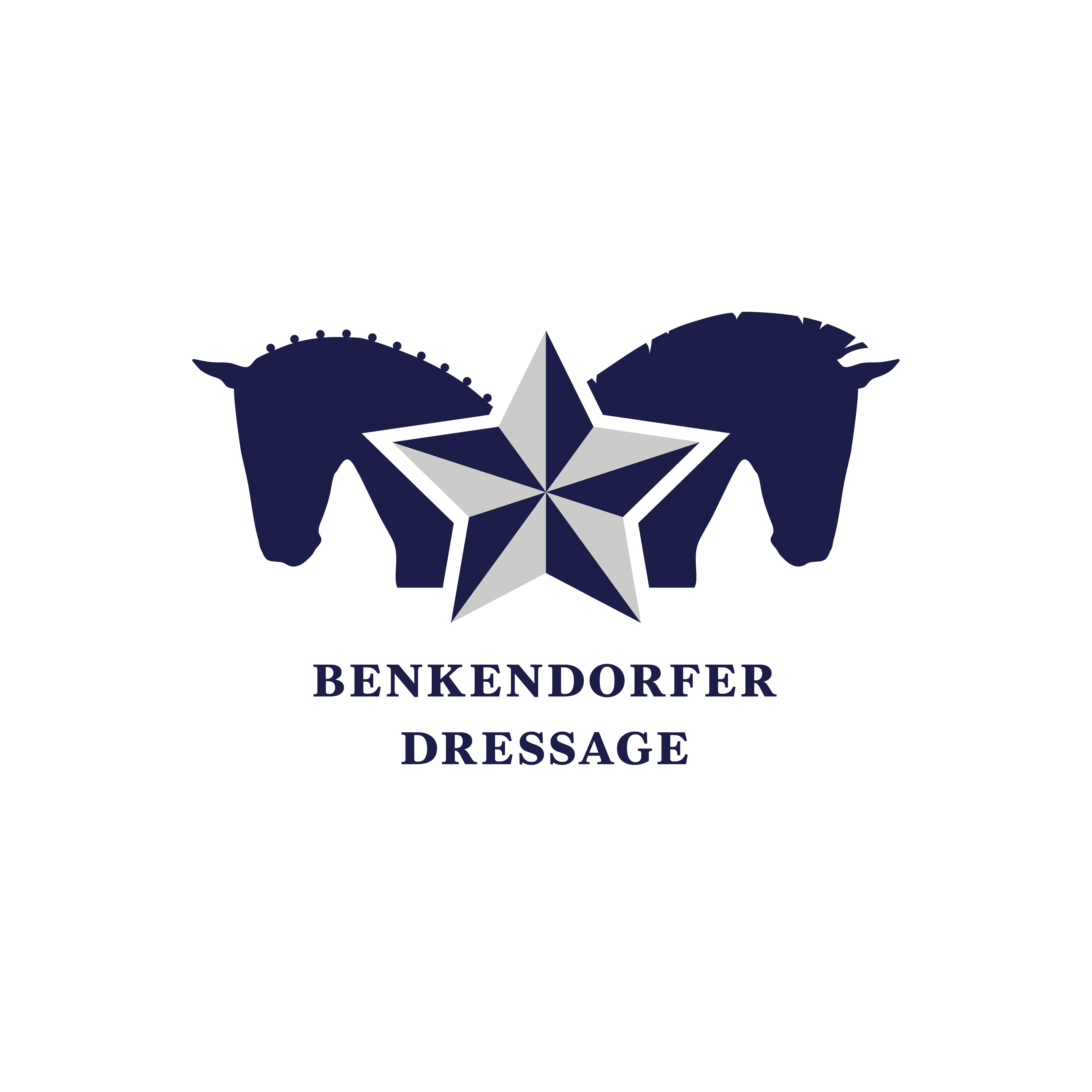 Benkendorfer Dressage Logo - White