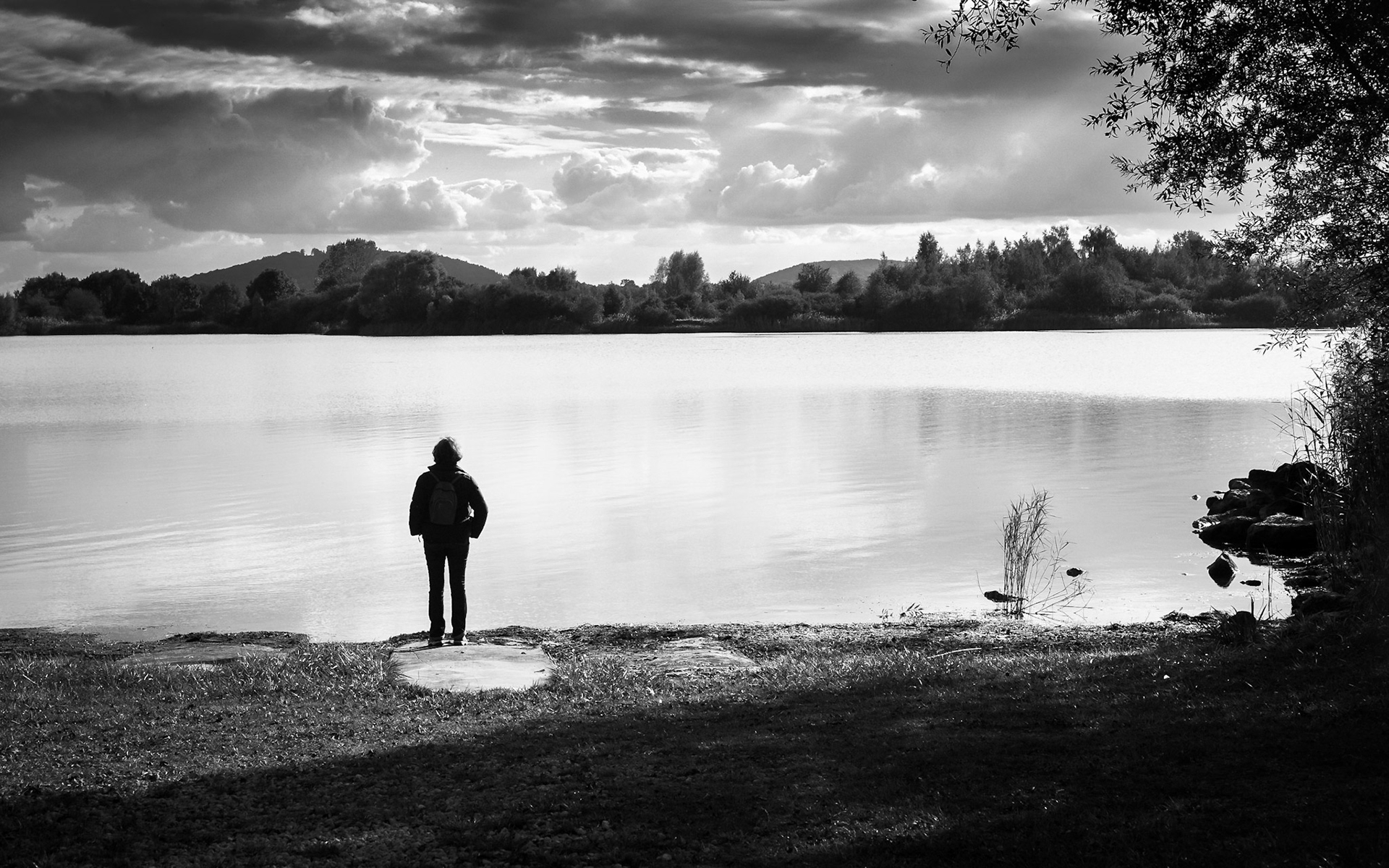 au bord du lac de la Madine (Lorraine)