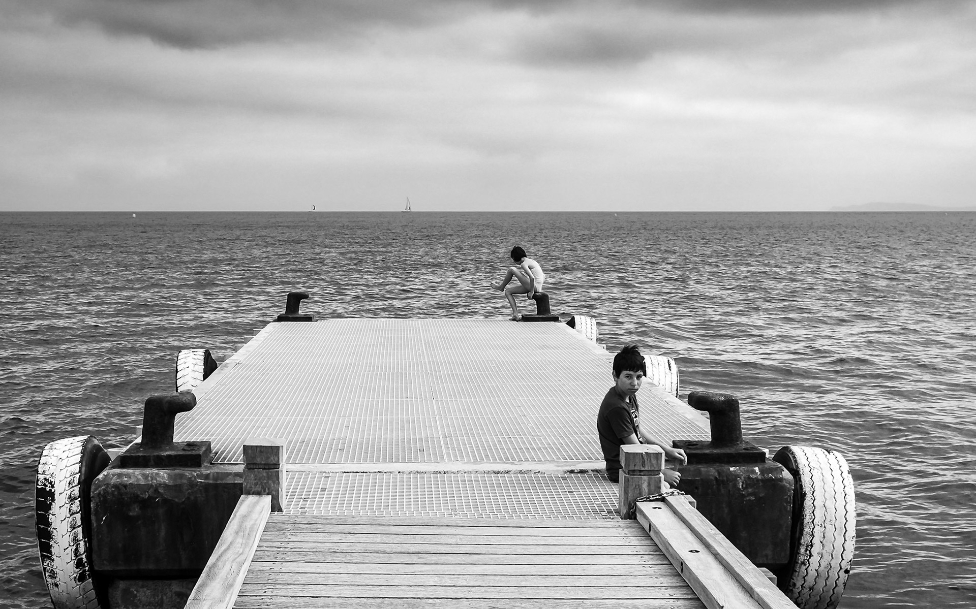 au bord de la Méditerranée