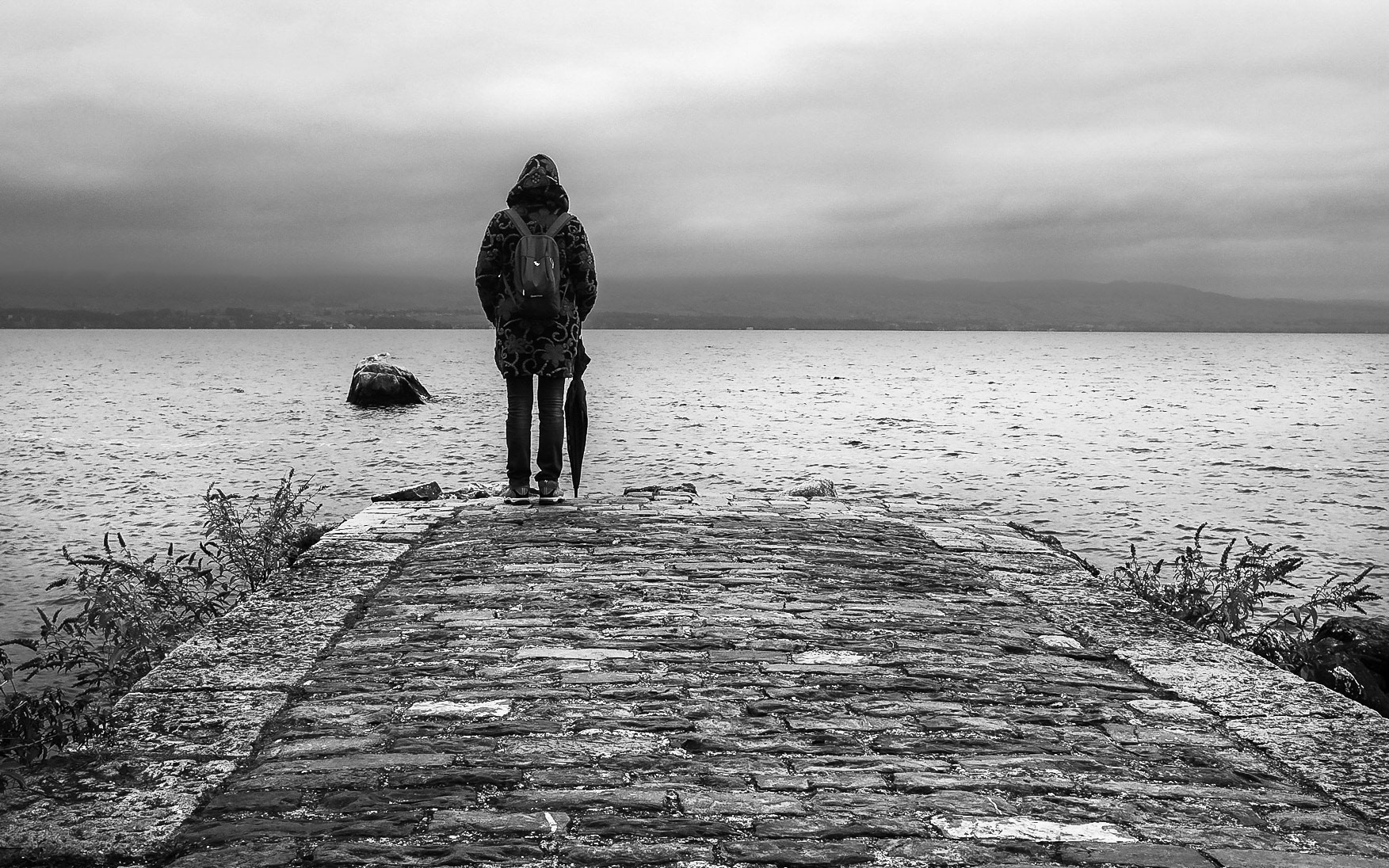 au bord du lac Léman