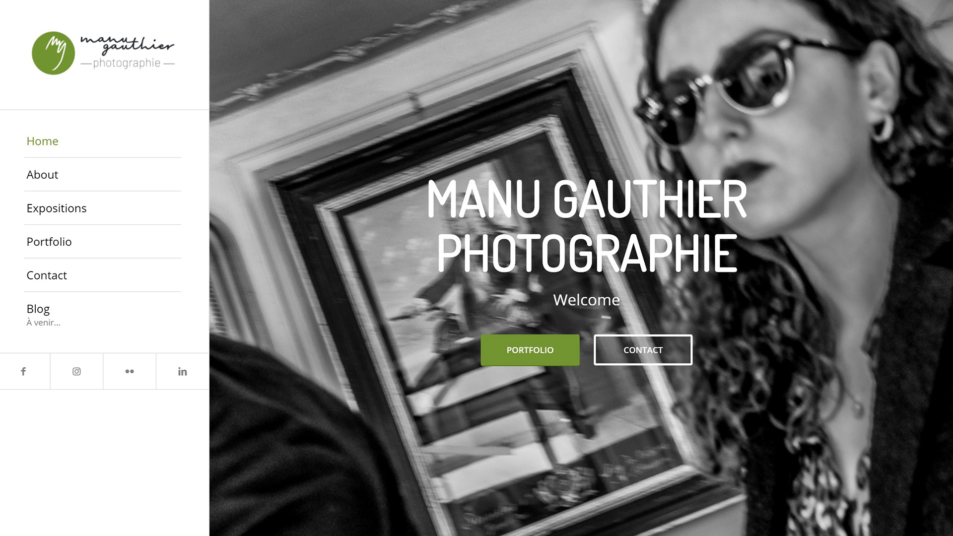 une copie écran du site de manu gauthier