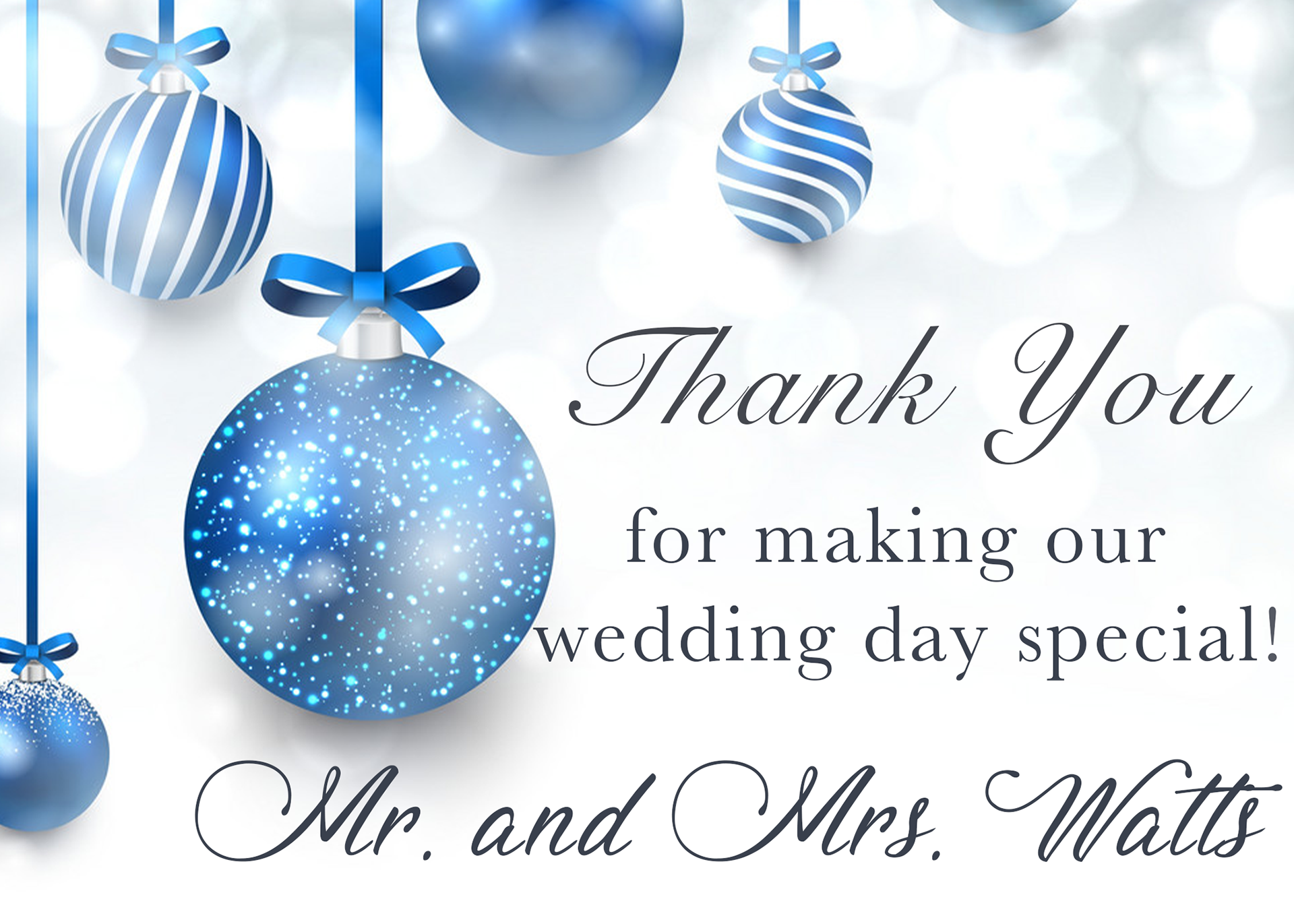Wedding Thank you Cards