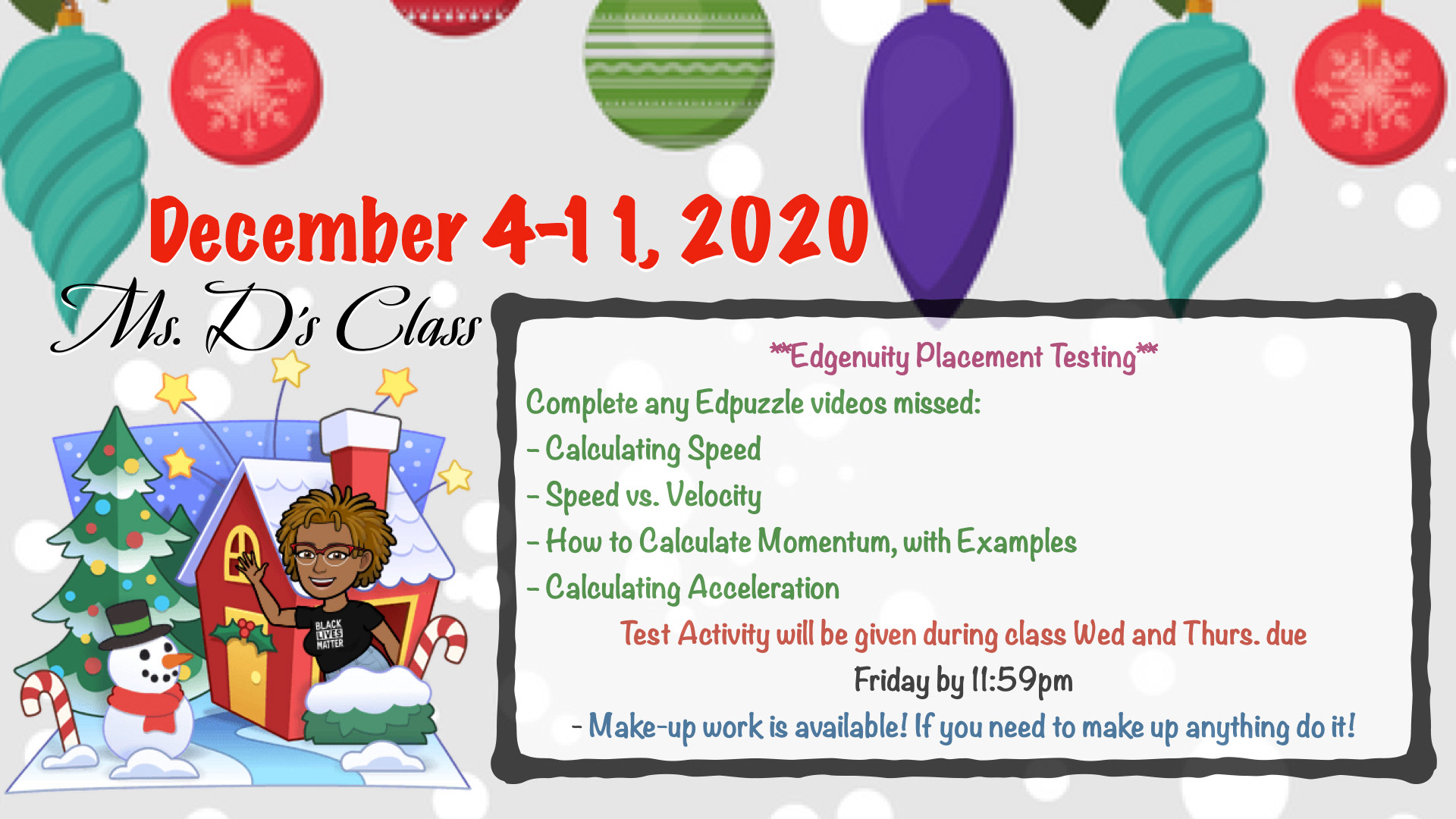 Schoology Announcement