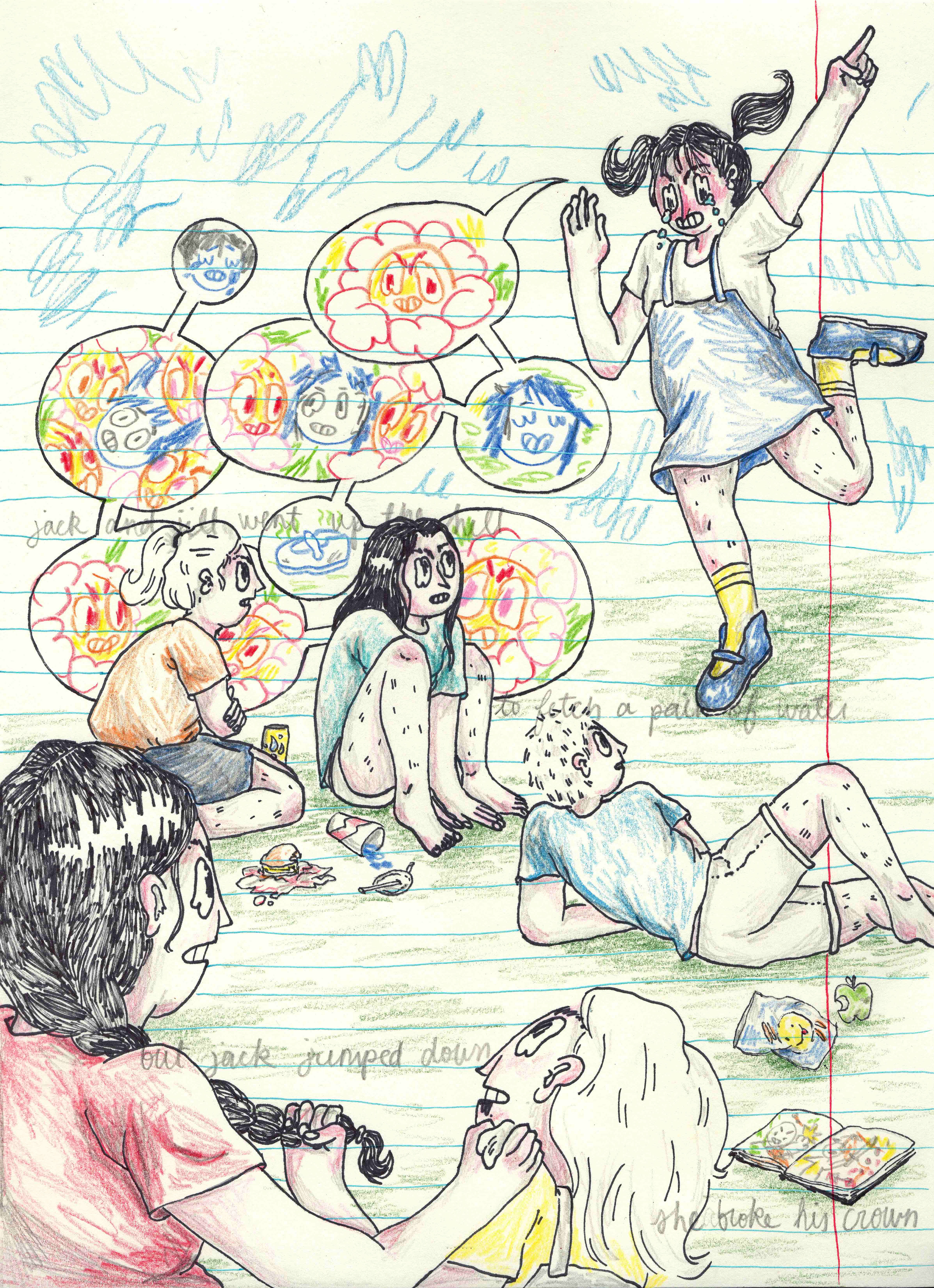 'The Tender Foot Chronicles' 8x10" Ink and pencil on paper