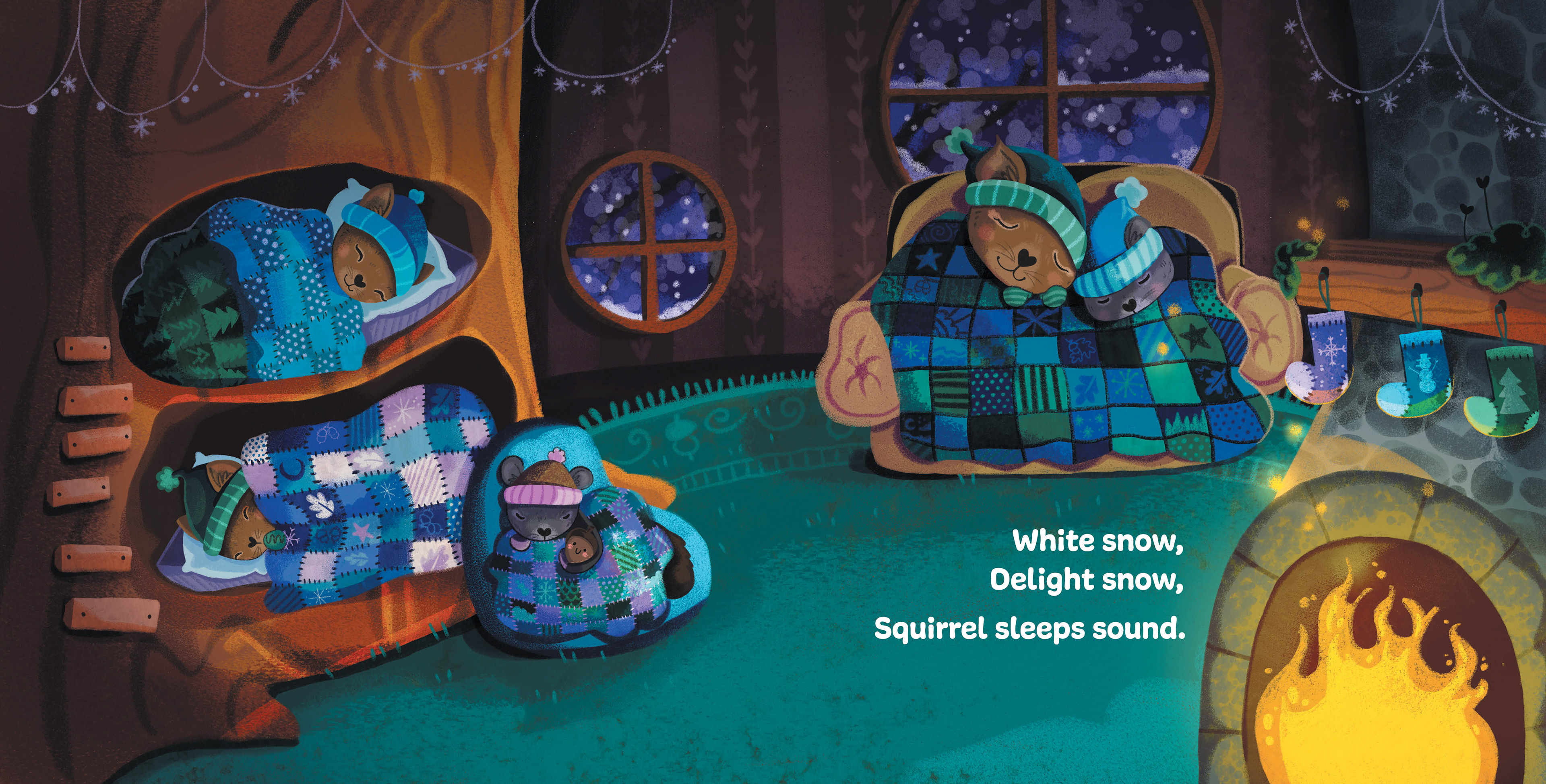 Stitch and Sew as the Seasons Go, Interior Illustration