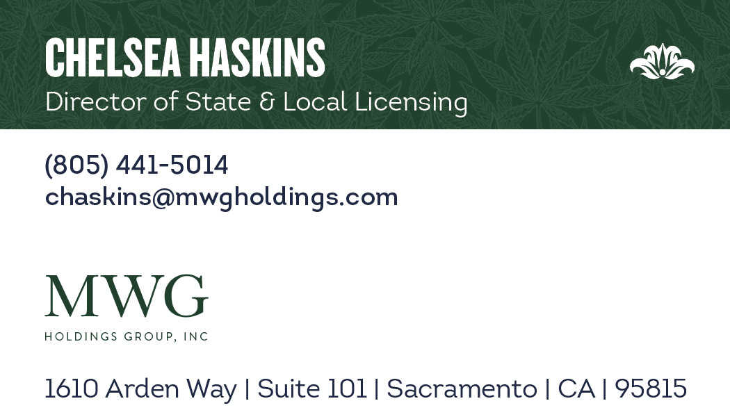 Business cards for MWG family of companies- back