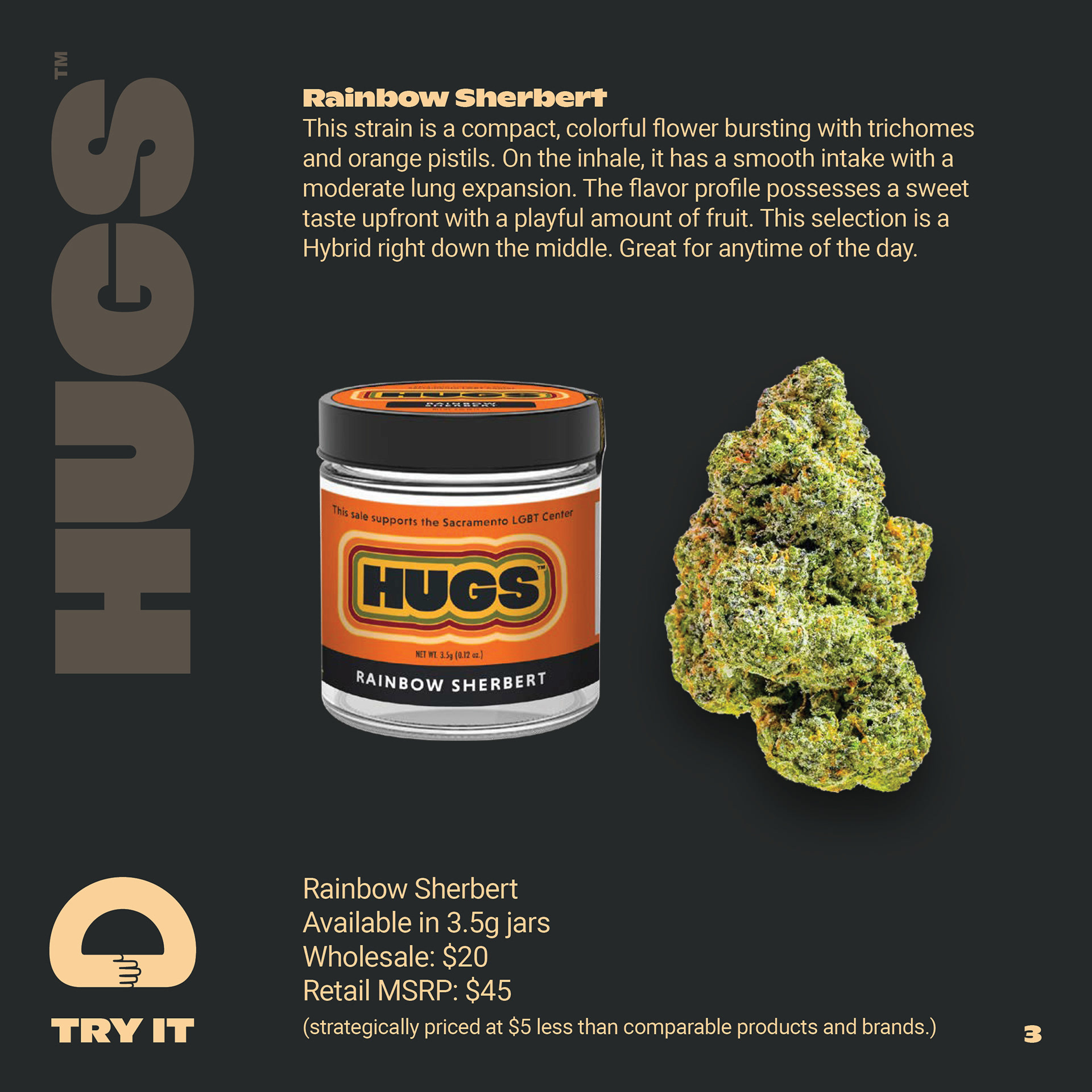 Digital interactive HUGS Cannabis sales sheet p4