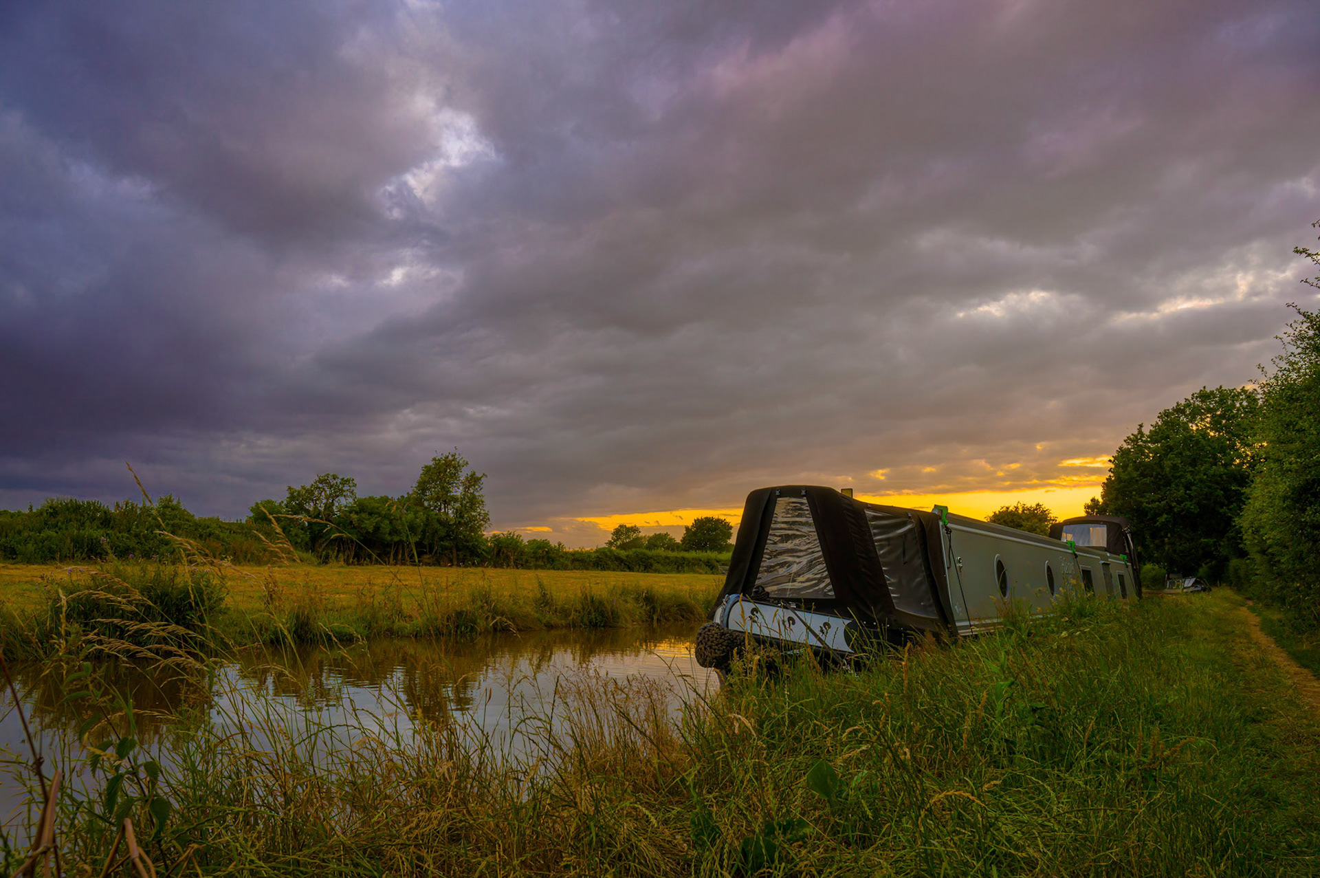 Sunset on the Coventry Canal
