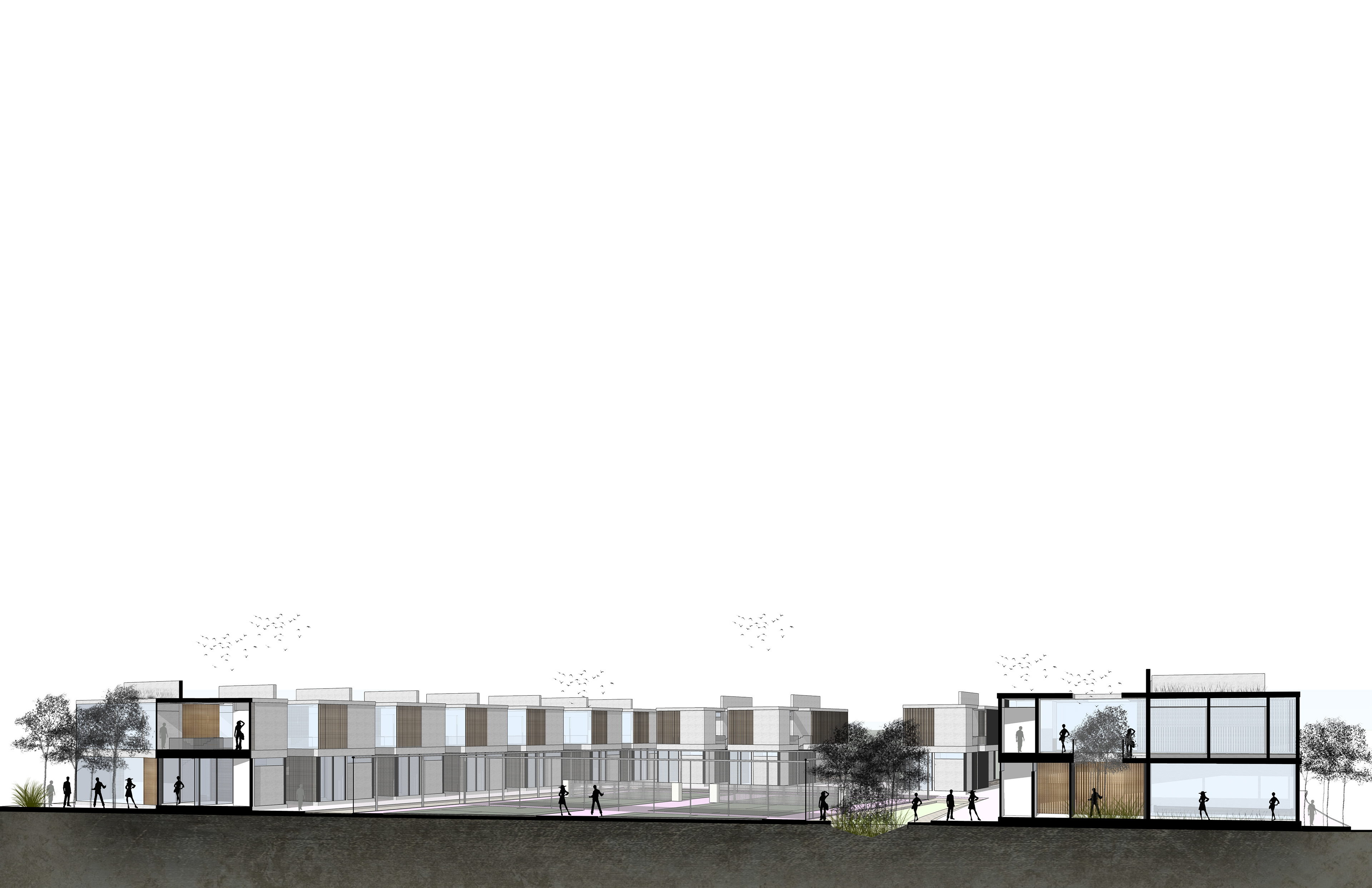 Housing Longitudinal Section