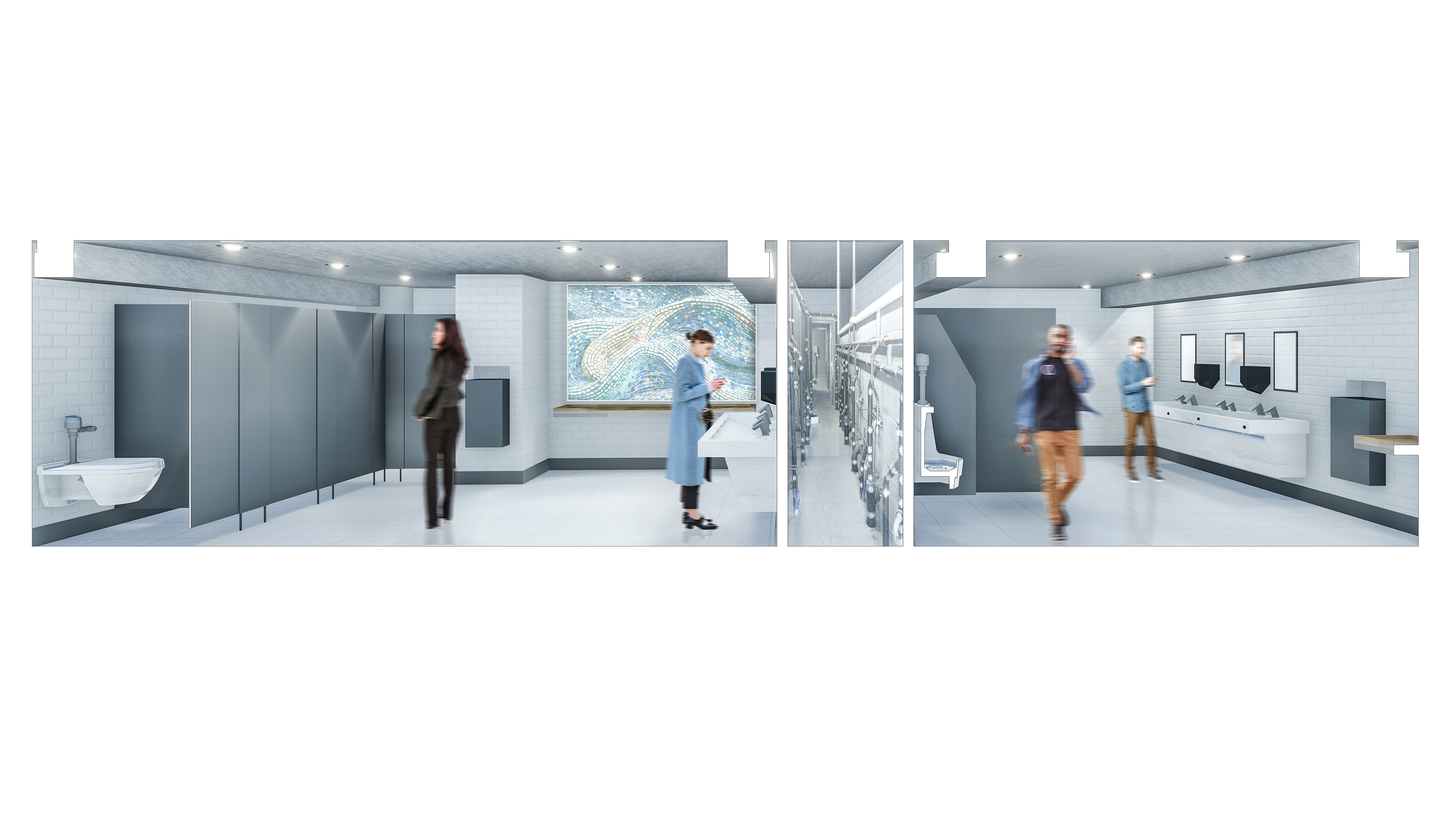 Restroom Renovation Conceptual Image | Visualization By Ramses Terrero www.studionobody.com