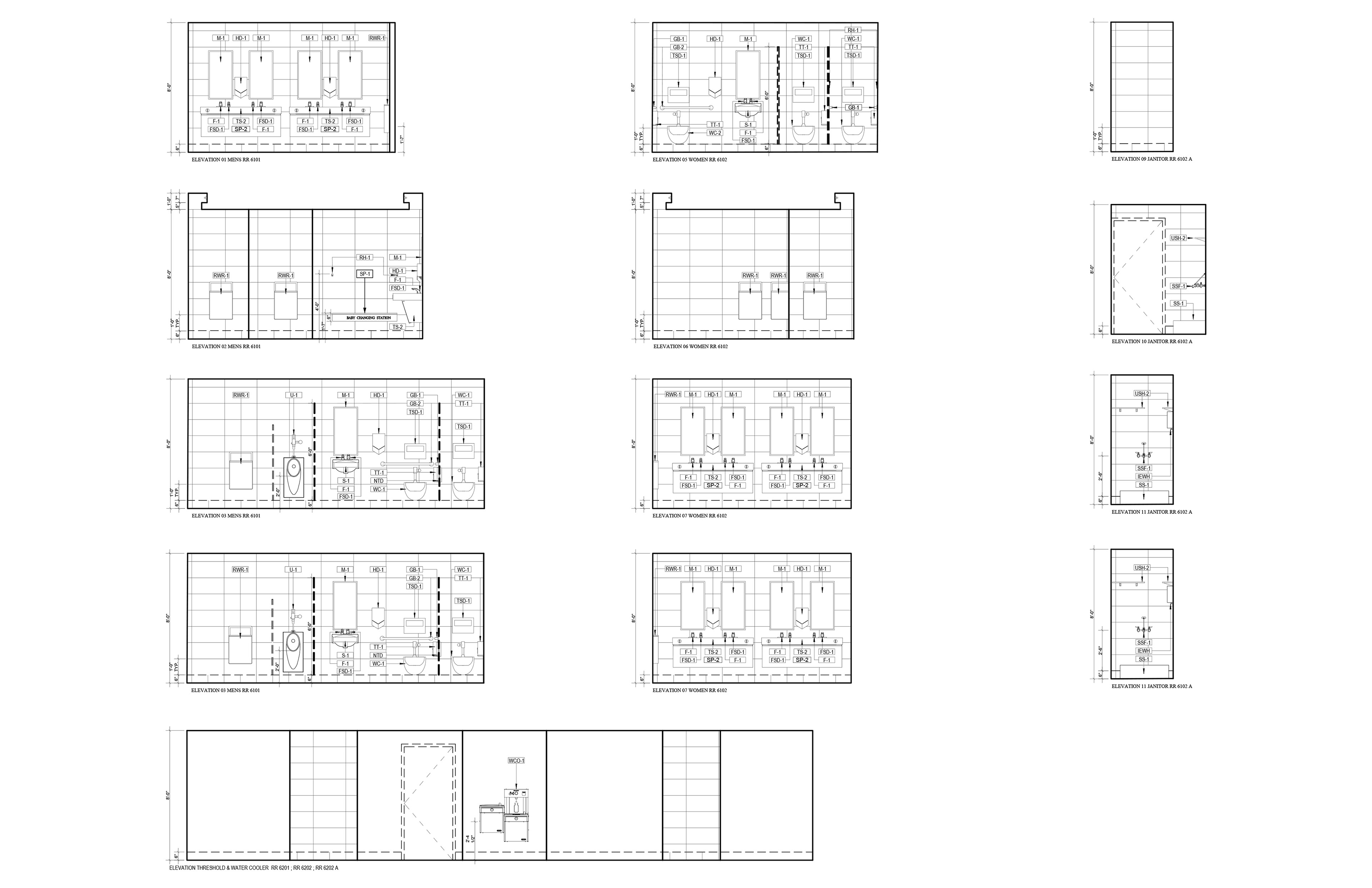 Restroom Renovation Elevations