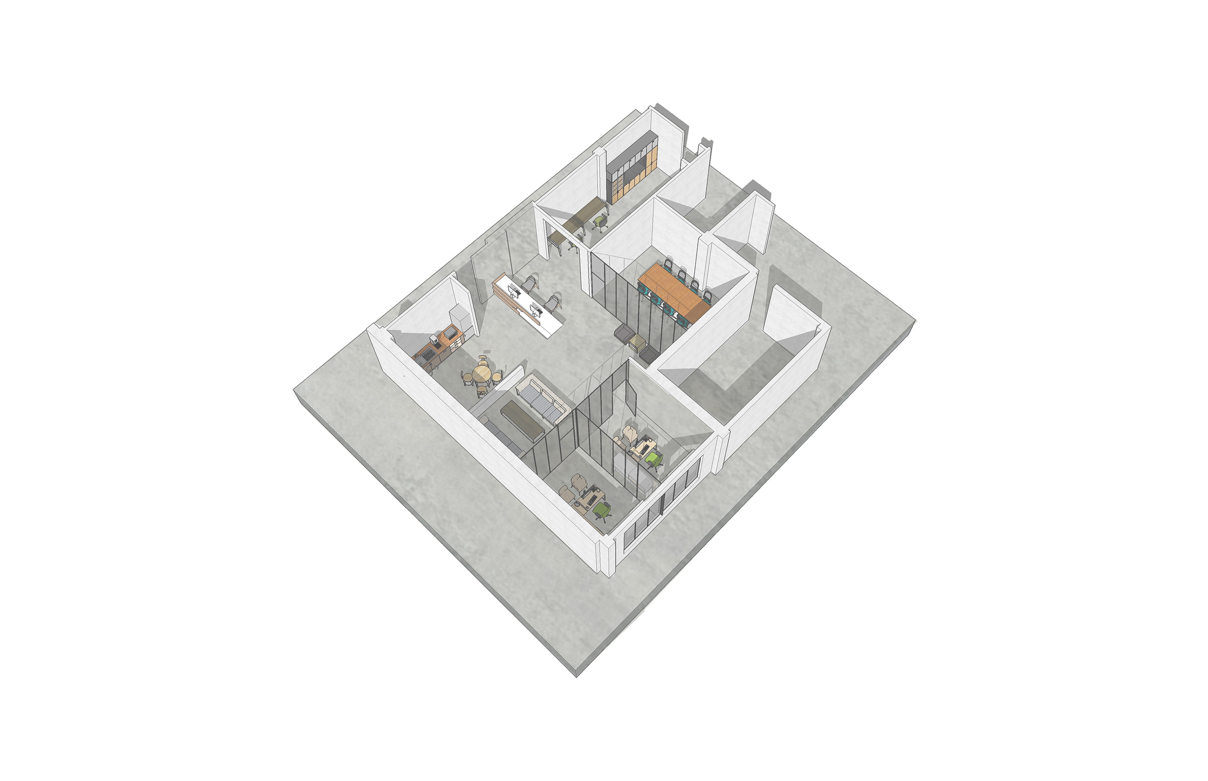Office Renovation Axo