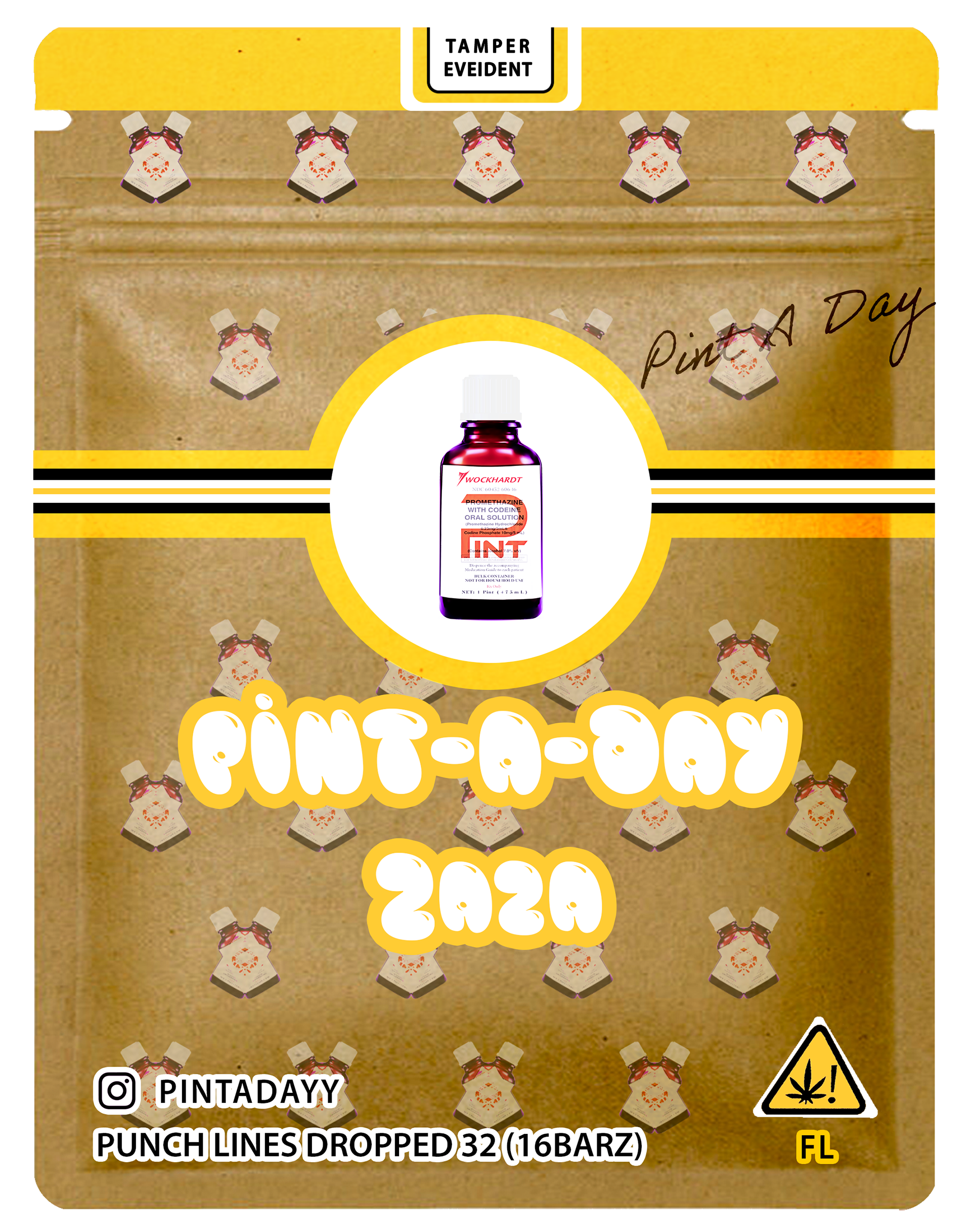 ZaZa - Pint-A-Day | Cover Art Graphic