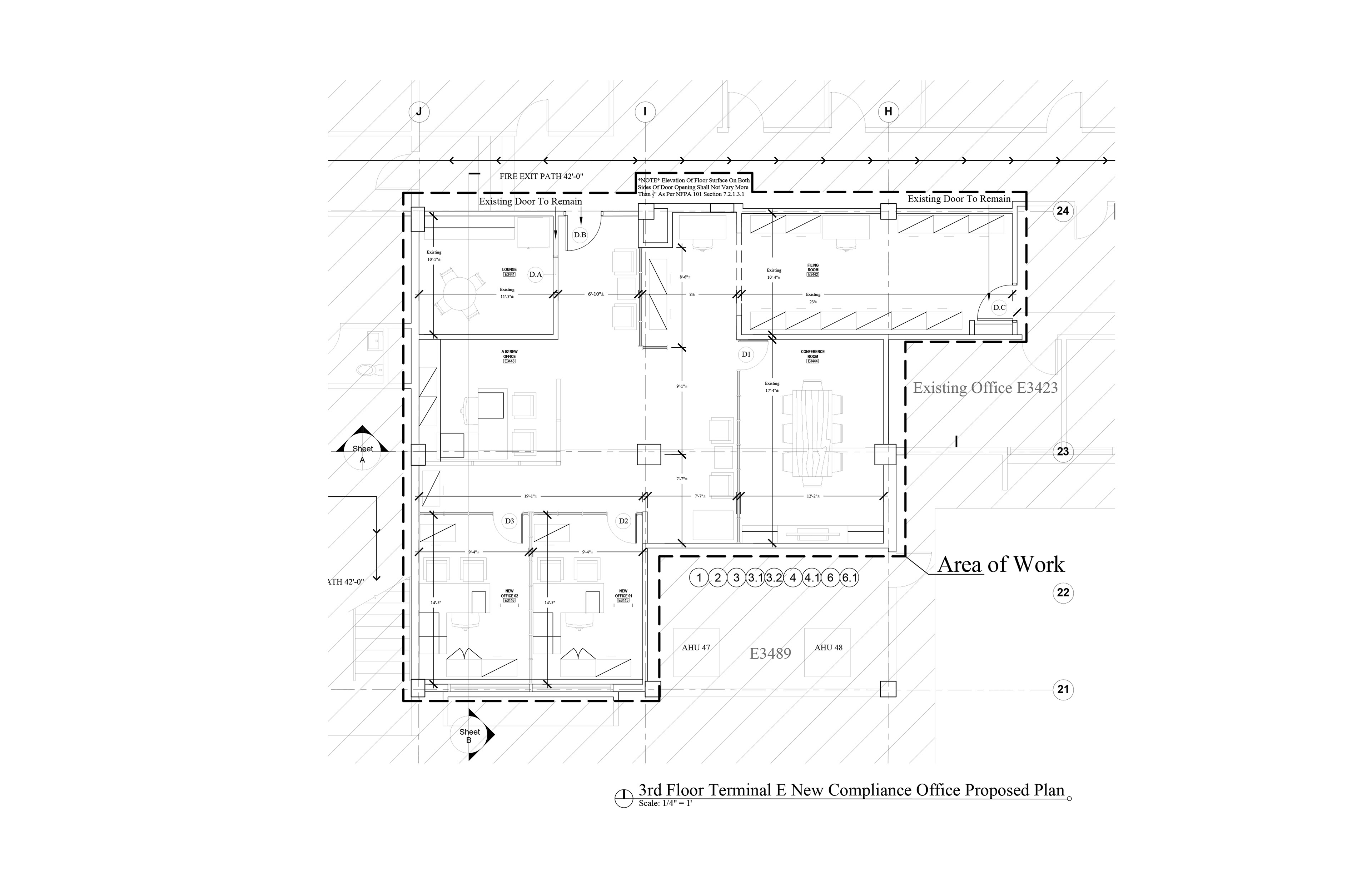 PLAN .001 Office Renovation Layout