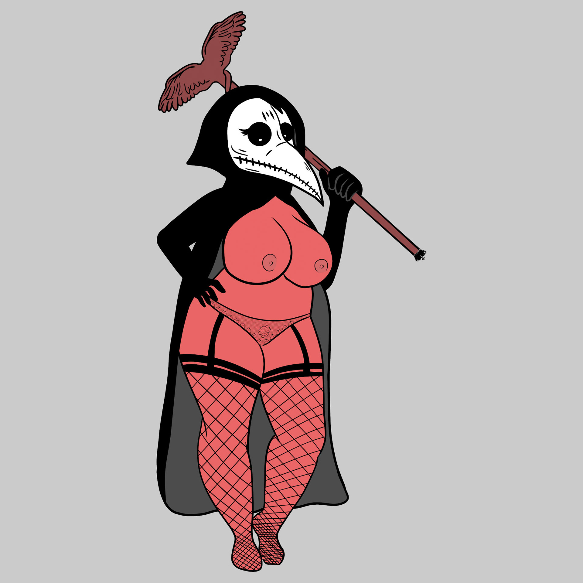 Plague Doctor Pin Up