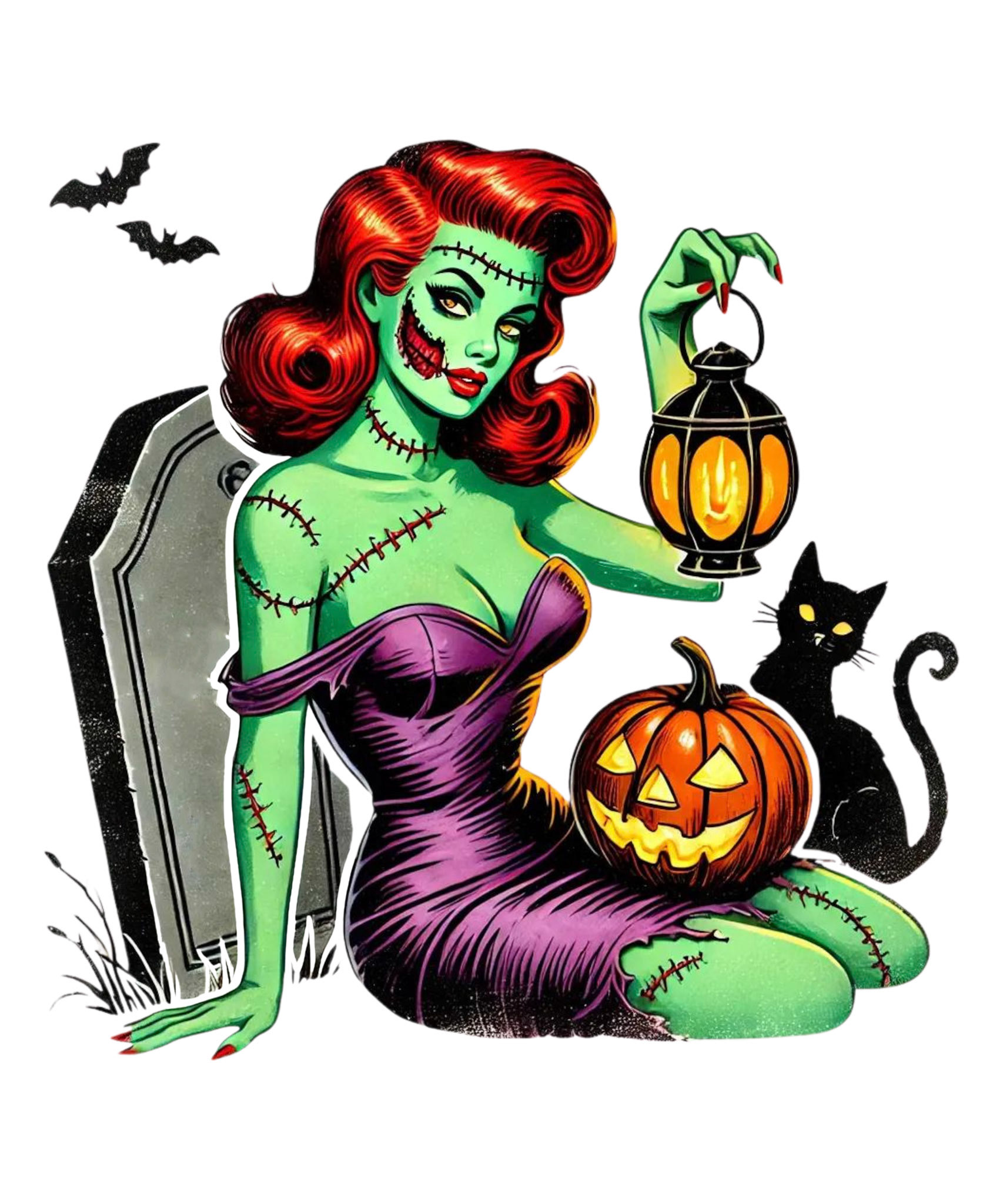 Halloween Vintage Pin Up Girl - 8