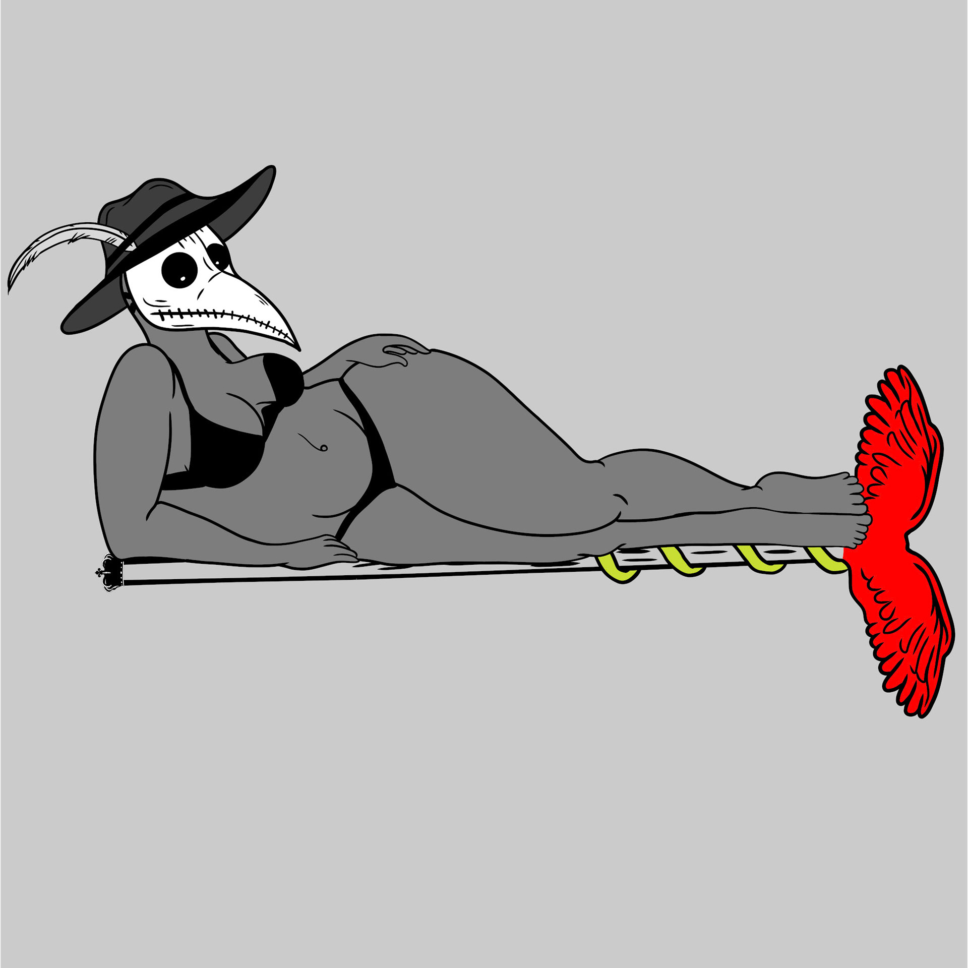 Plague Doc Pin Up 2