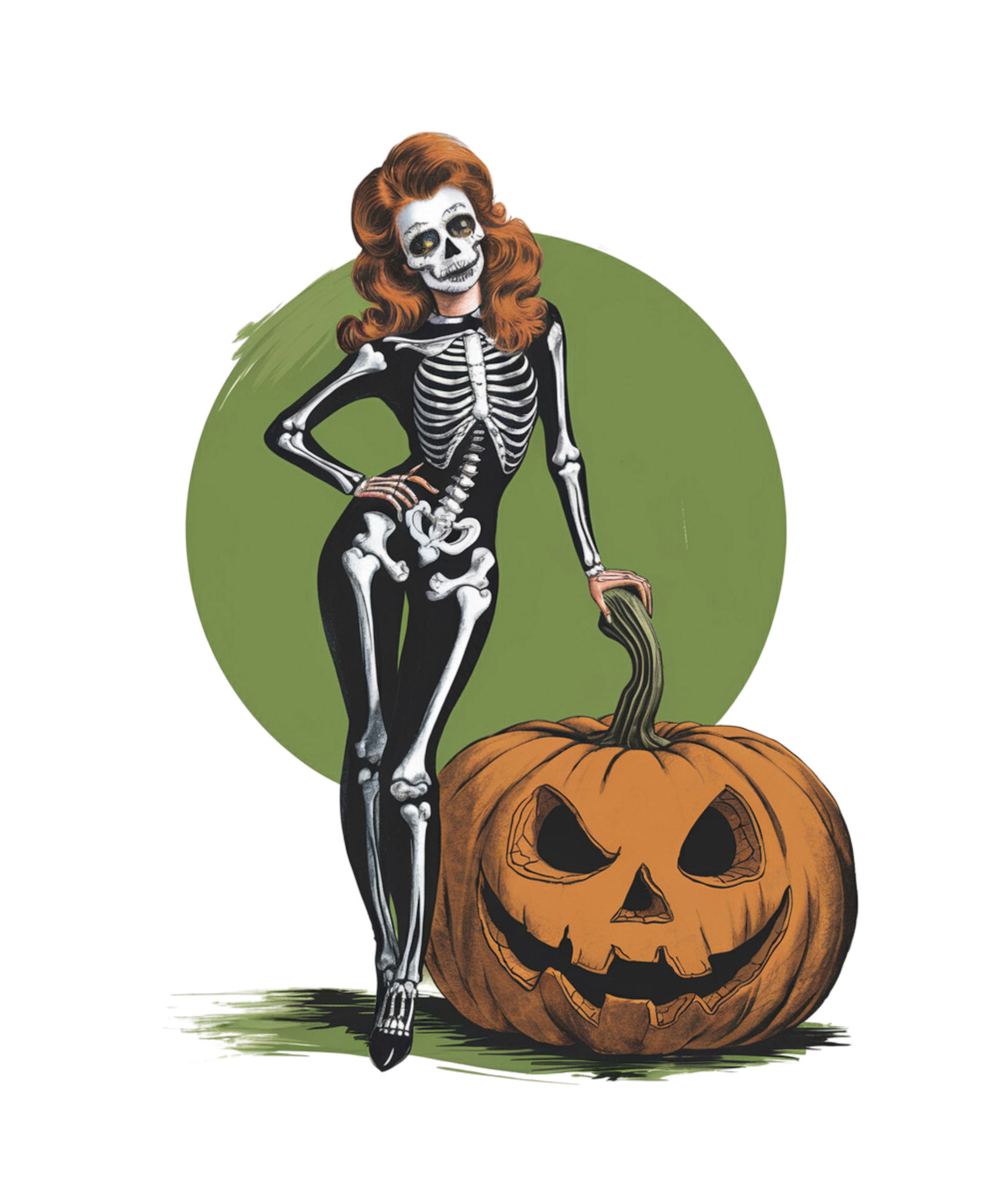 Halloween Vintage Pin Up Girl - 2