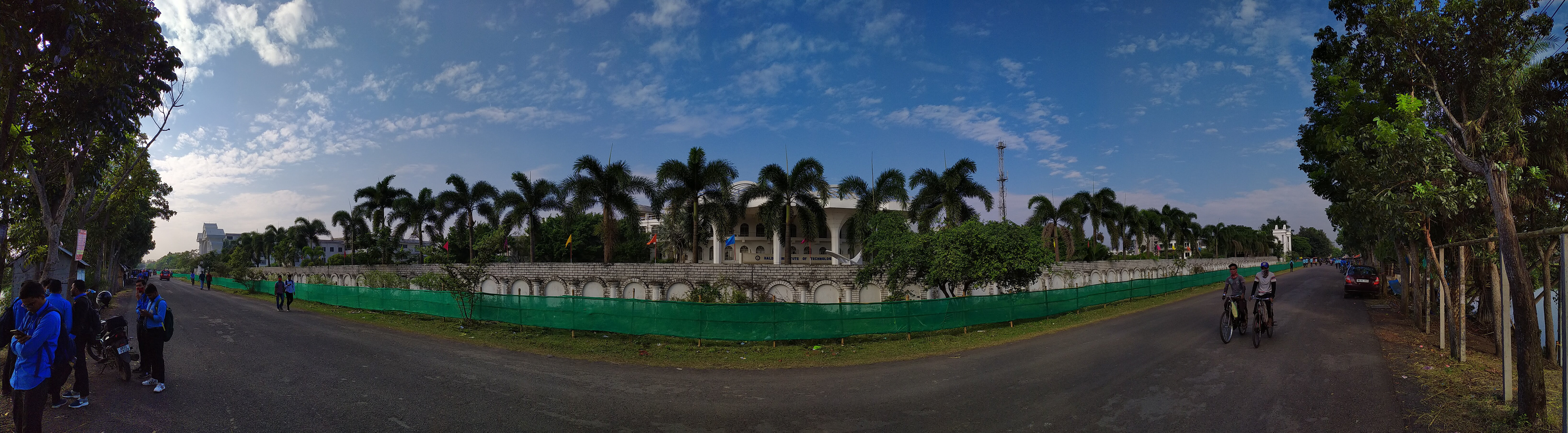 Outside of college campus