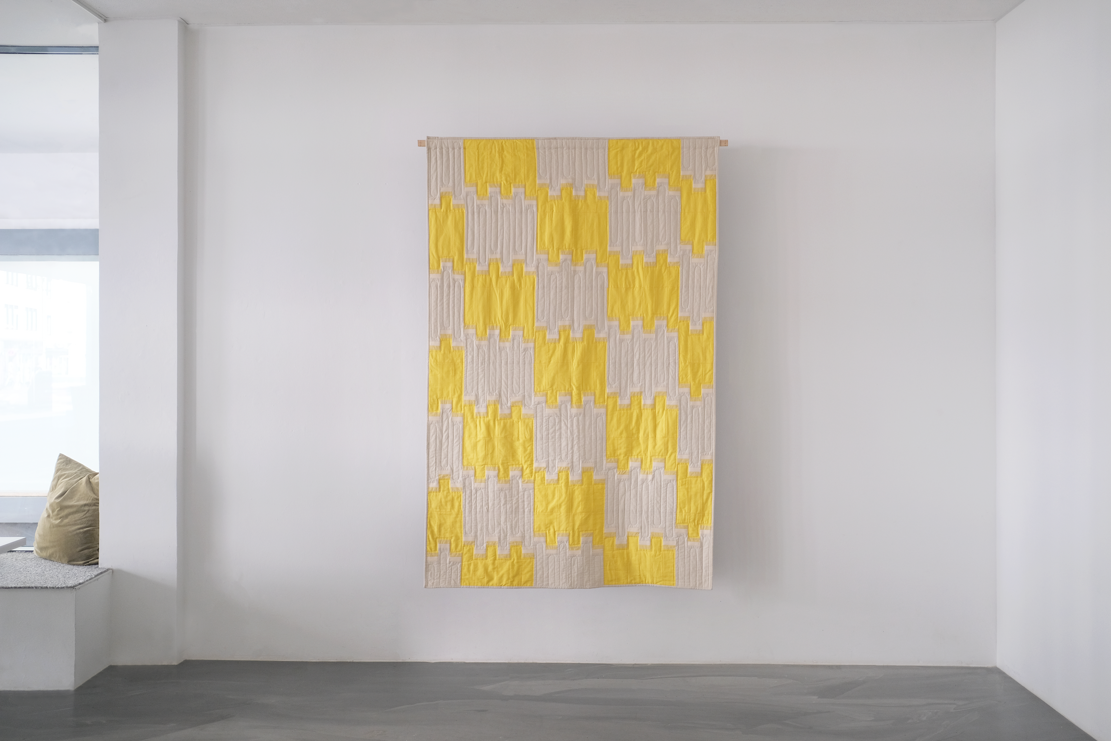 Patchworkquilt "Schlossgarten" zum Thema Atmosphären in Osnabrück