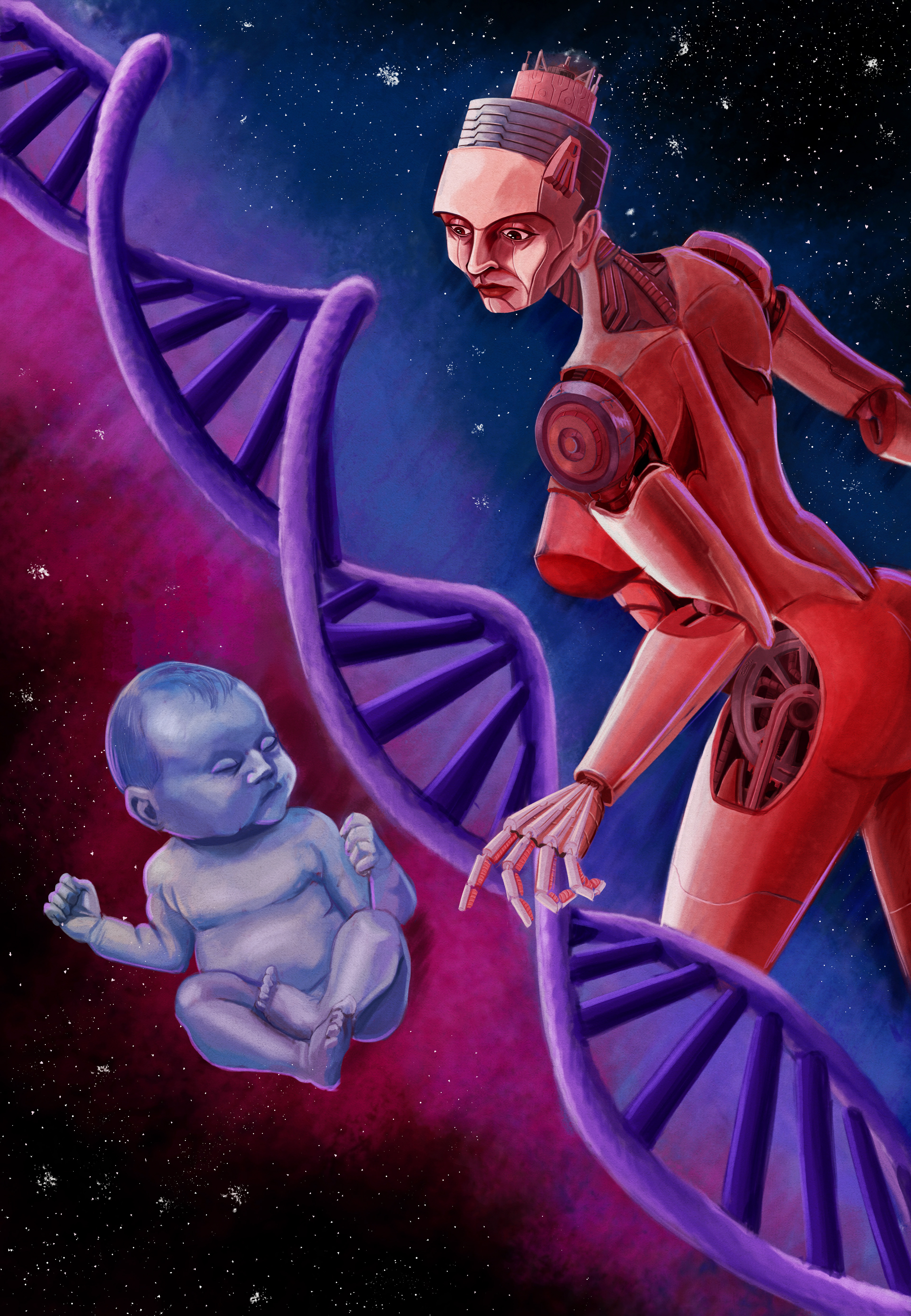 For an upcoming sci-fi anthology by C. T. Fitzgerald