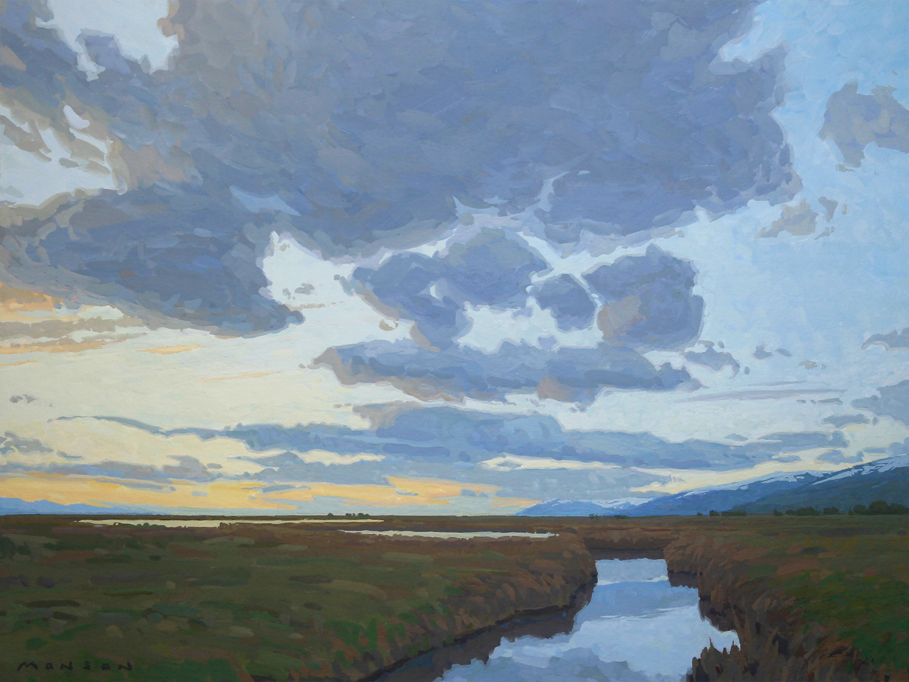 Spring Evening At The Wetlands - 4.5x6