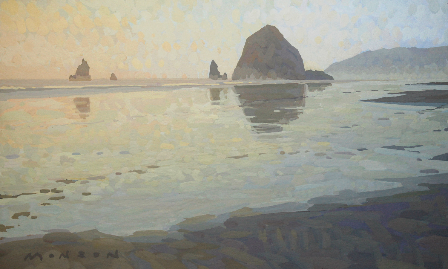 Seagull Footprints On Cannon Beach - 3x5 SOLD