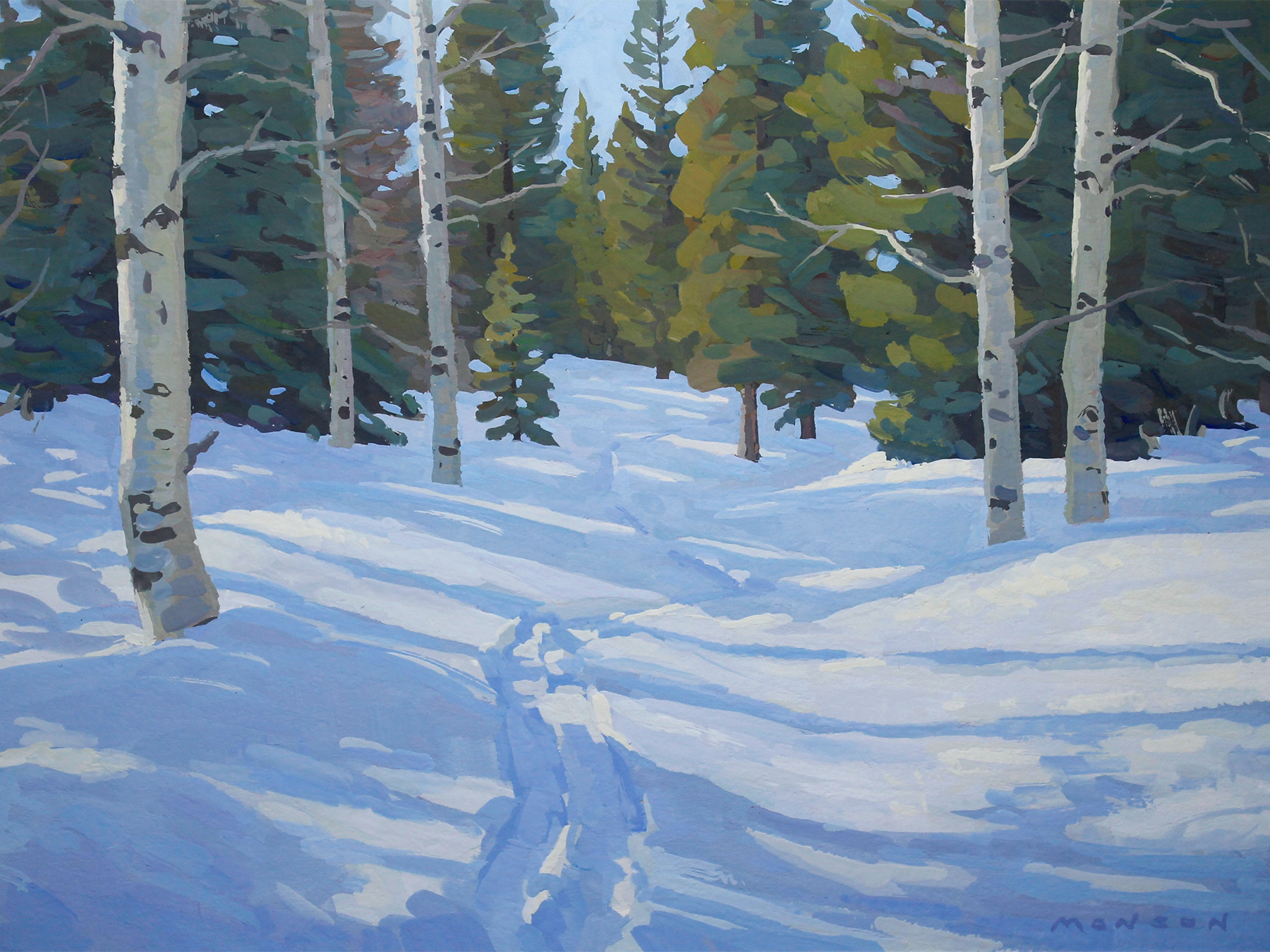 Spruces Campground, Winter - 4.5x6