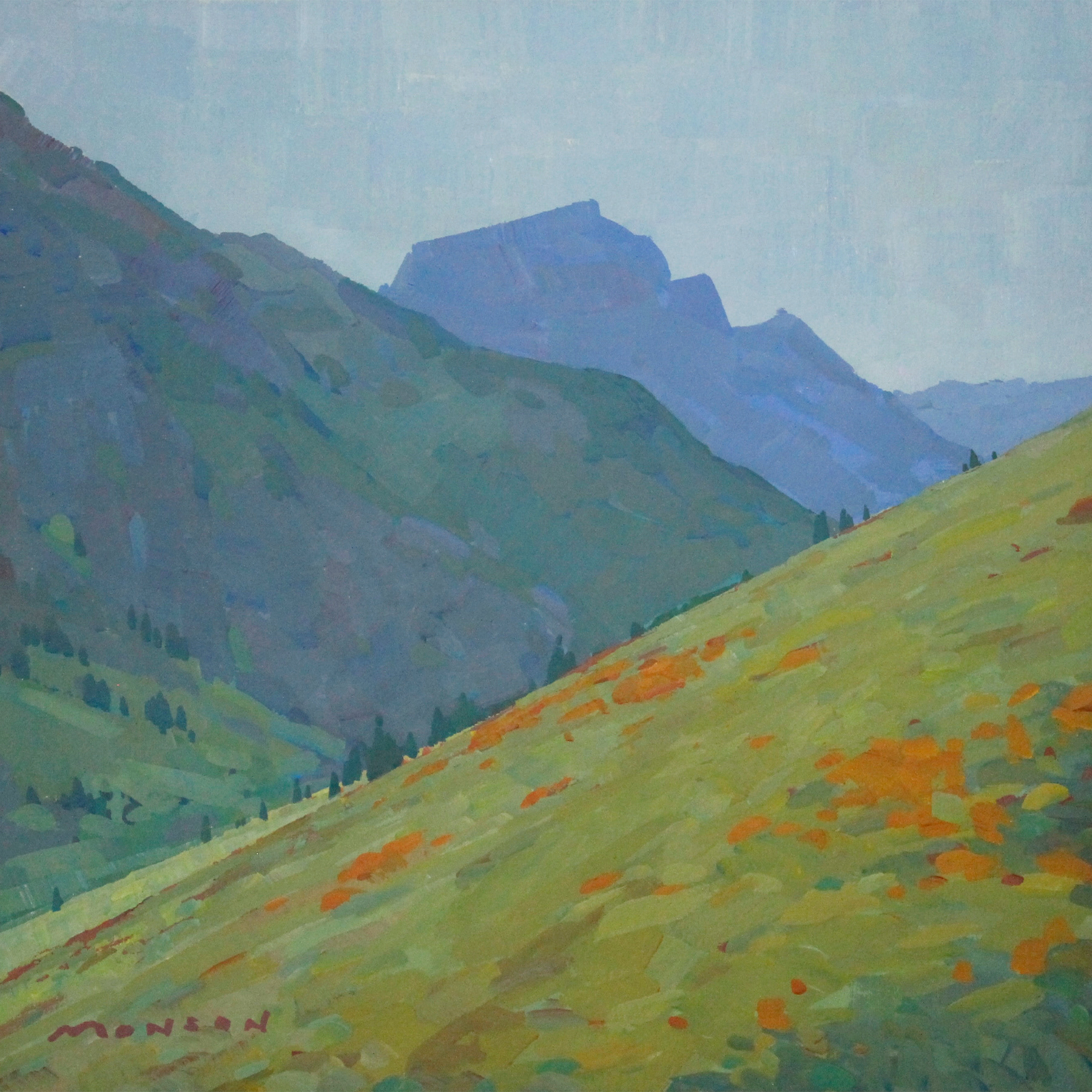 Hidden Lake Trail - 5x5 SOLD