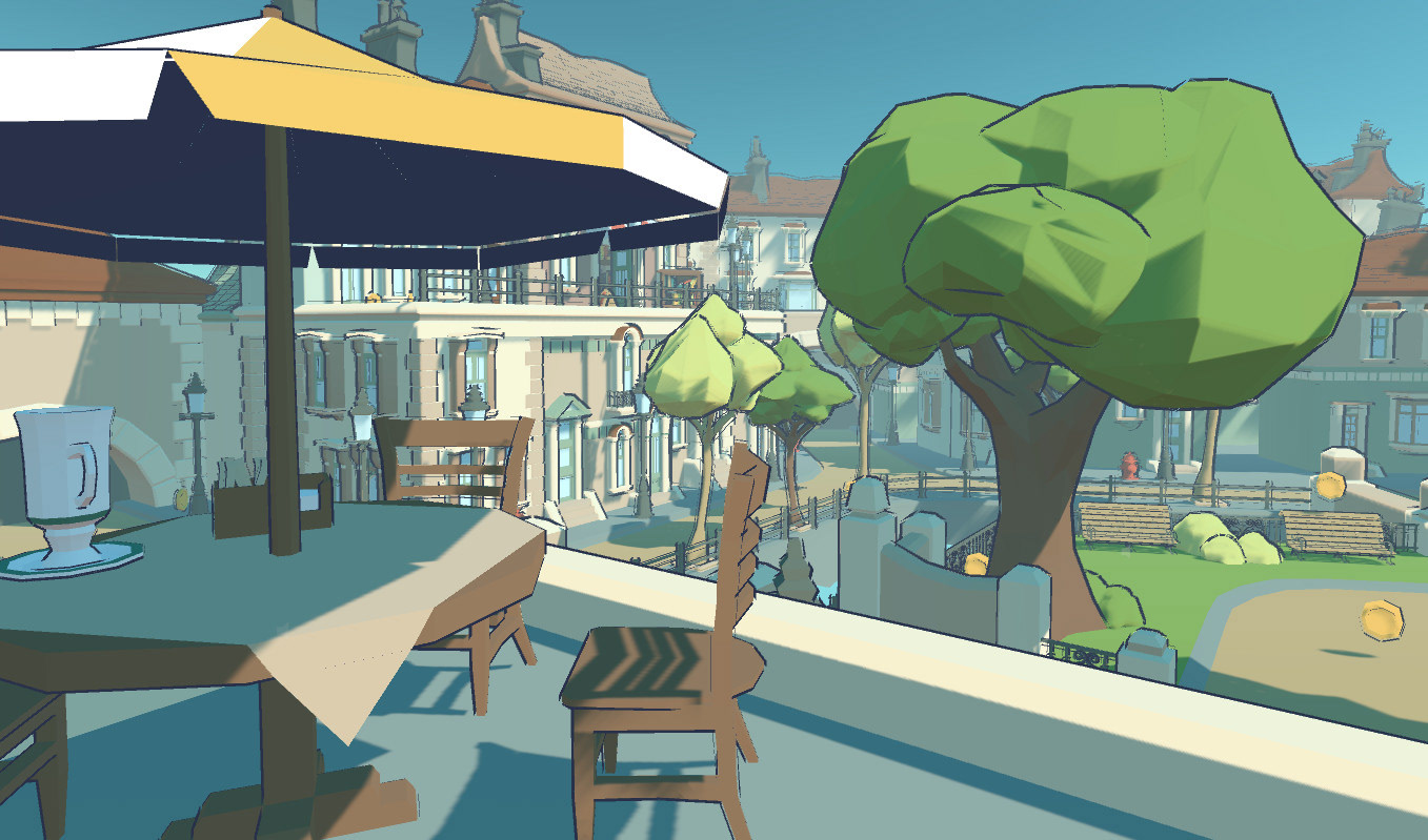 Varying heights and closed/open spaces made traversal more interesting and areas of the level memorable.