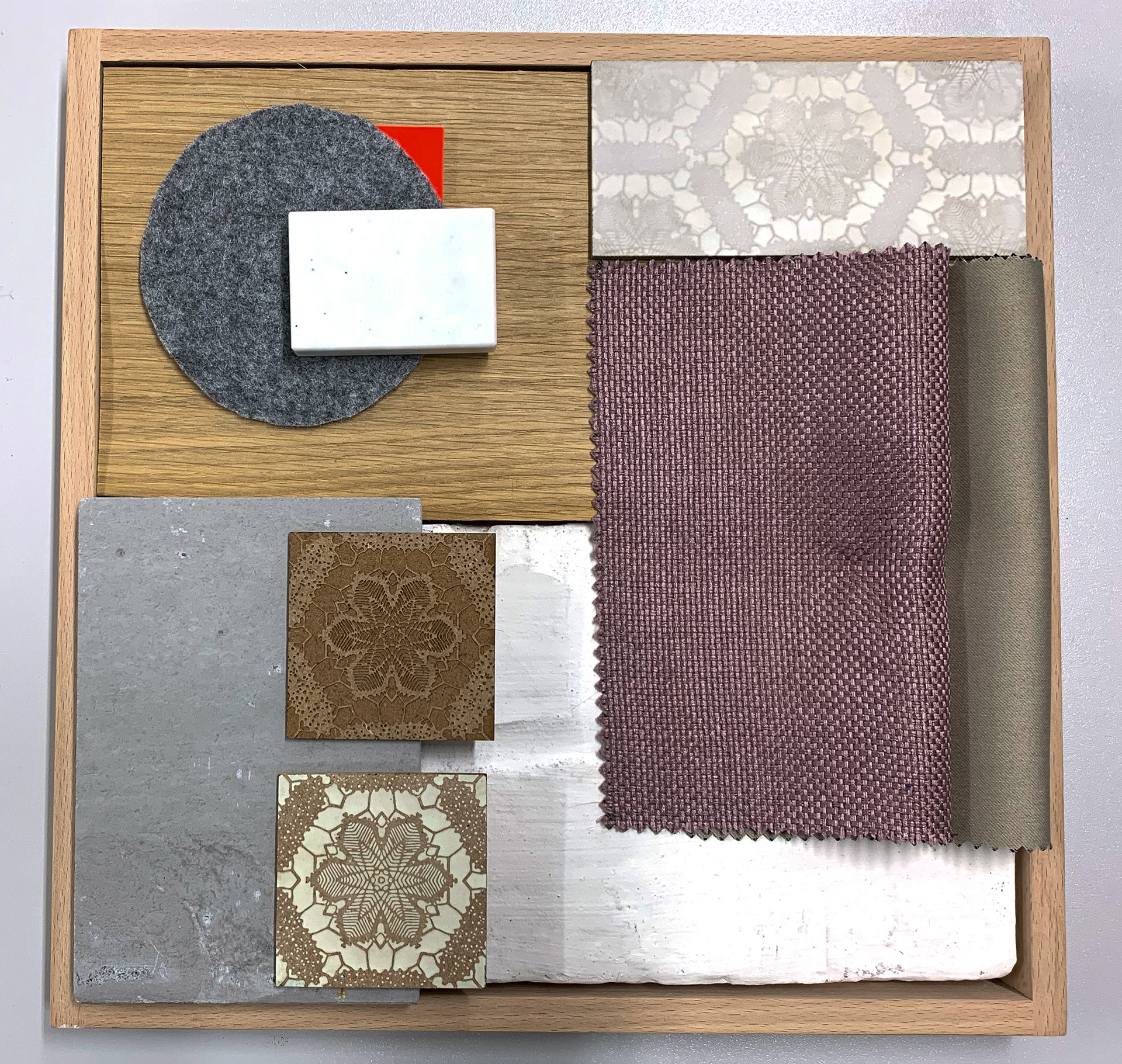 Materialcollage FLOWER