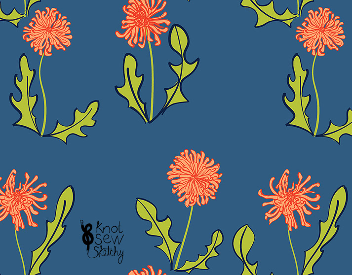 Dandelion (Repeat Pattern)