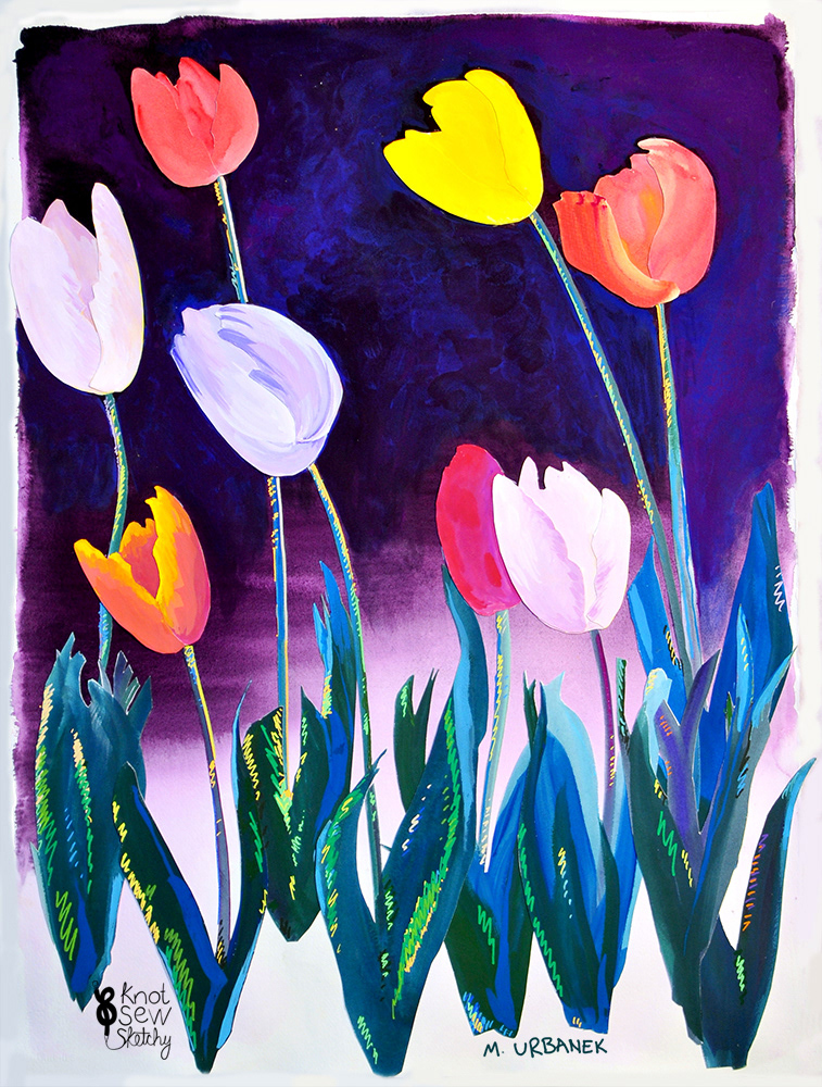 Tulip. 22x30"