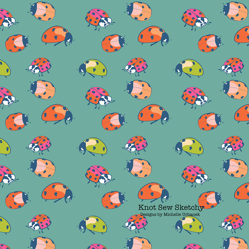 Ladybugs (Repeat Pattern)